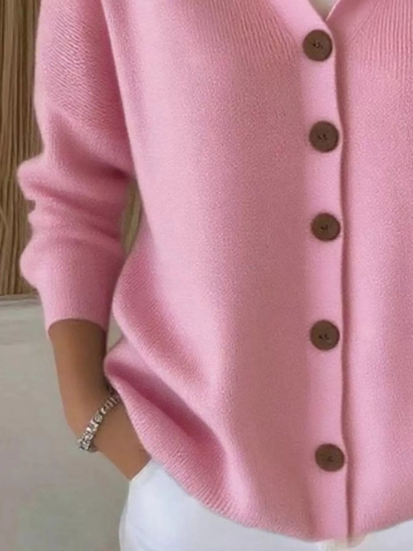 Full Size Hooded Button - Down Knit Cardigan Plus Size - PBNJ FASHIONS