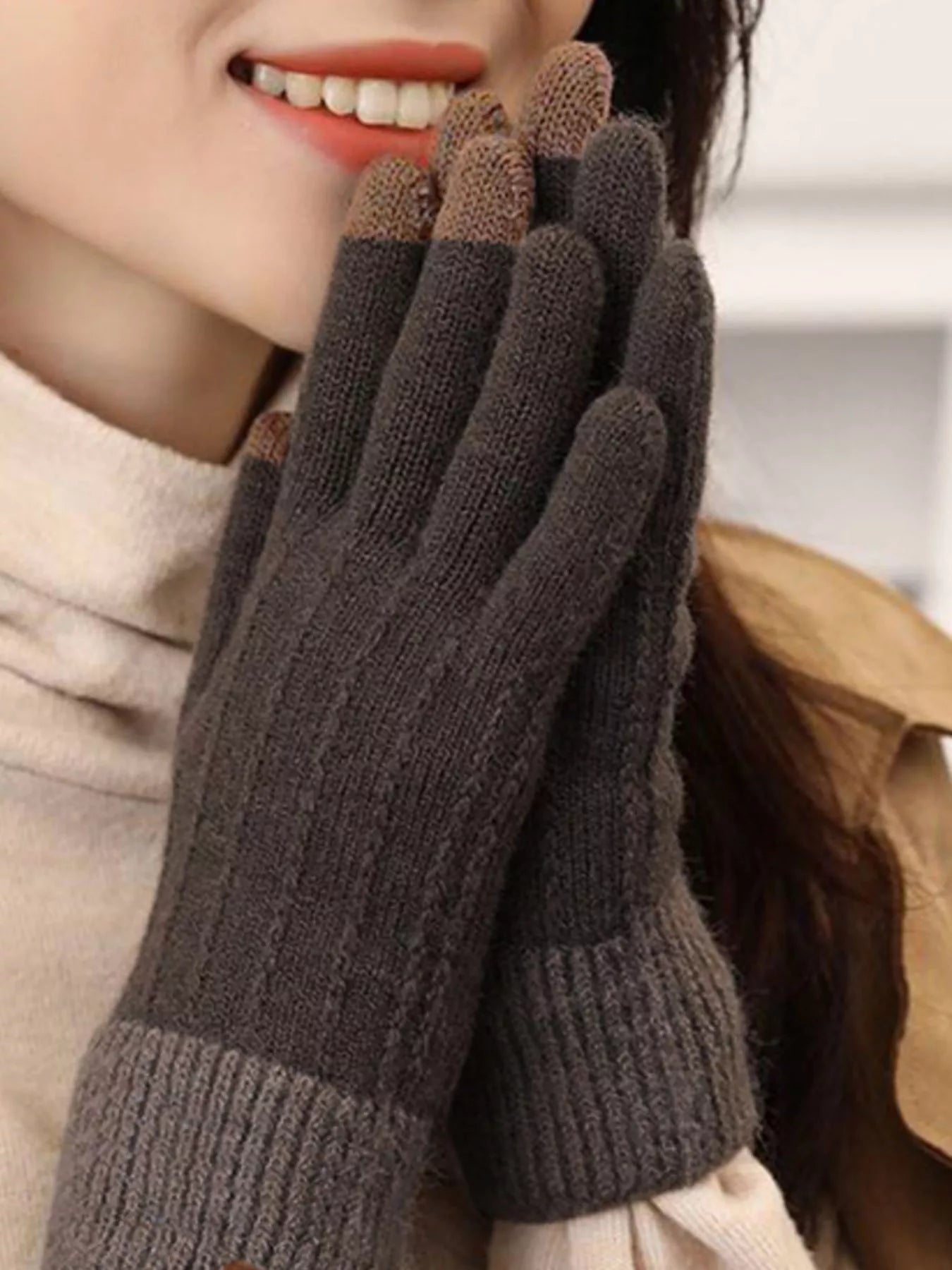 Warm Knitted Touchscreen Gloves - PBNJ FASHIONS