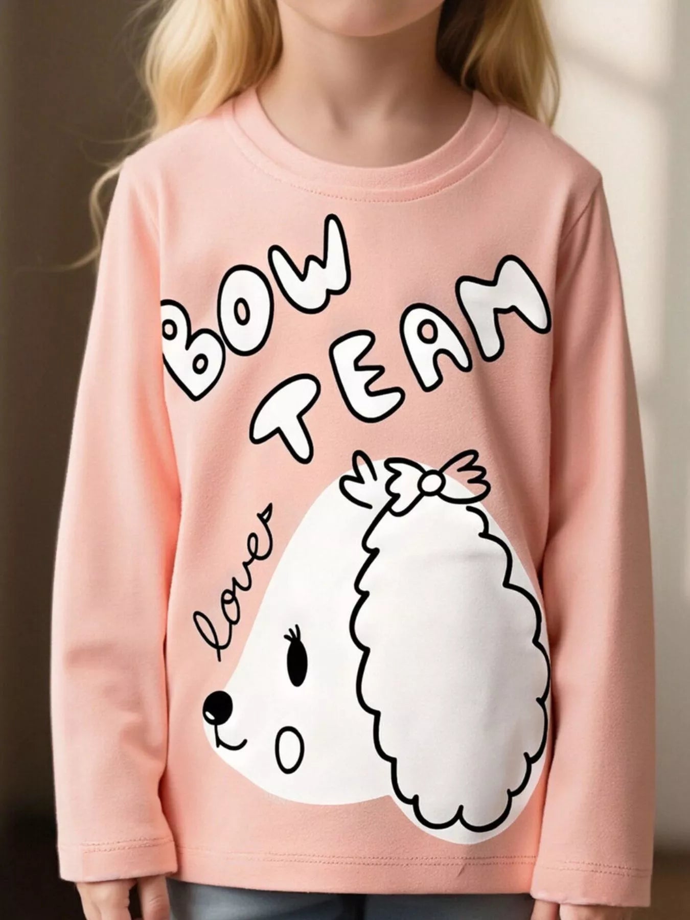 Children's Cute Dog Long Sleeve T-Shirt - PBNJ FASHIONS