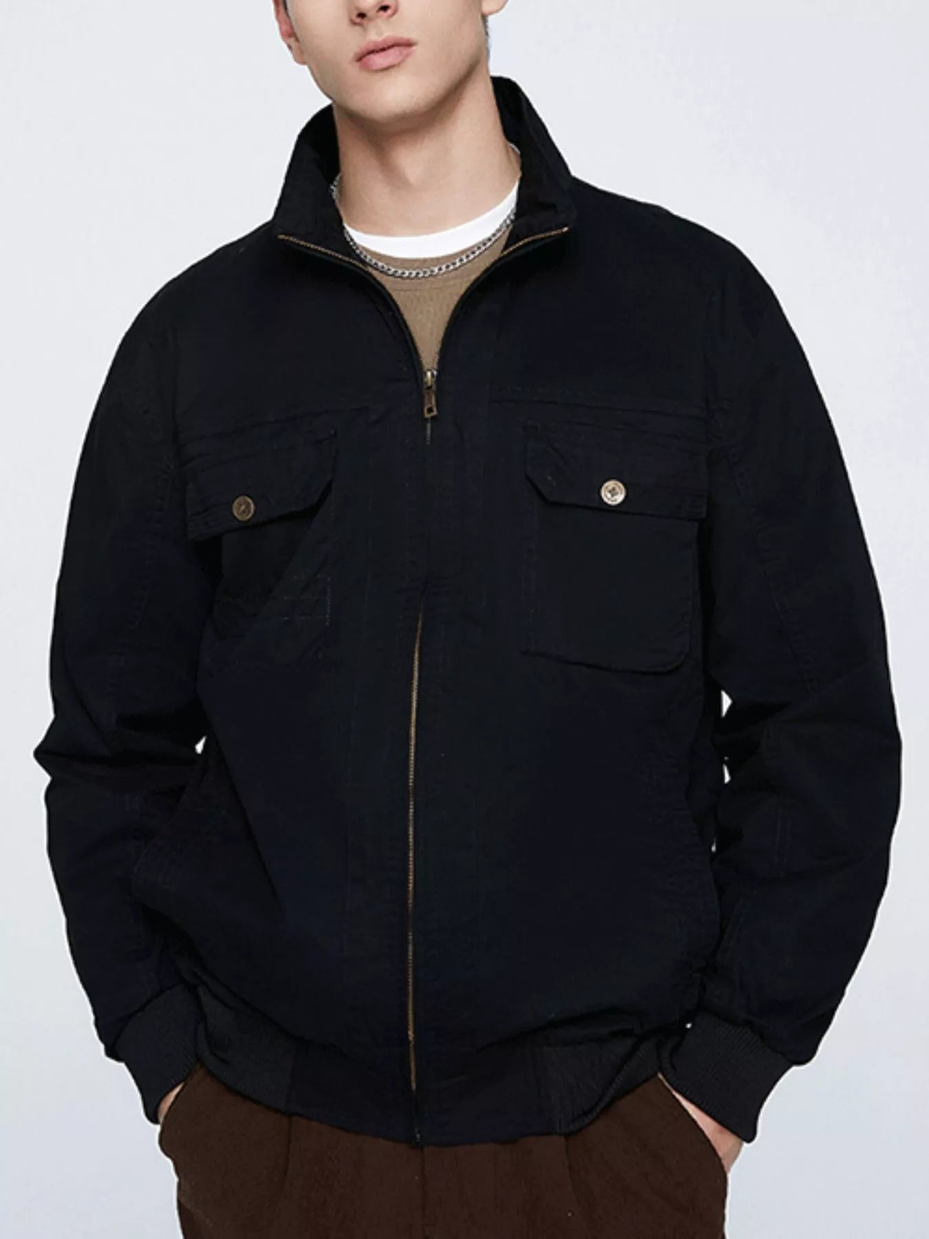 Men's Plus Size Casual Lightweight Zip - Up Jacket - PBNJ FASHIONS