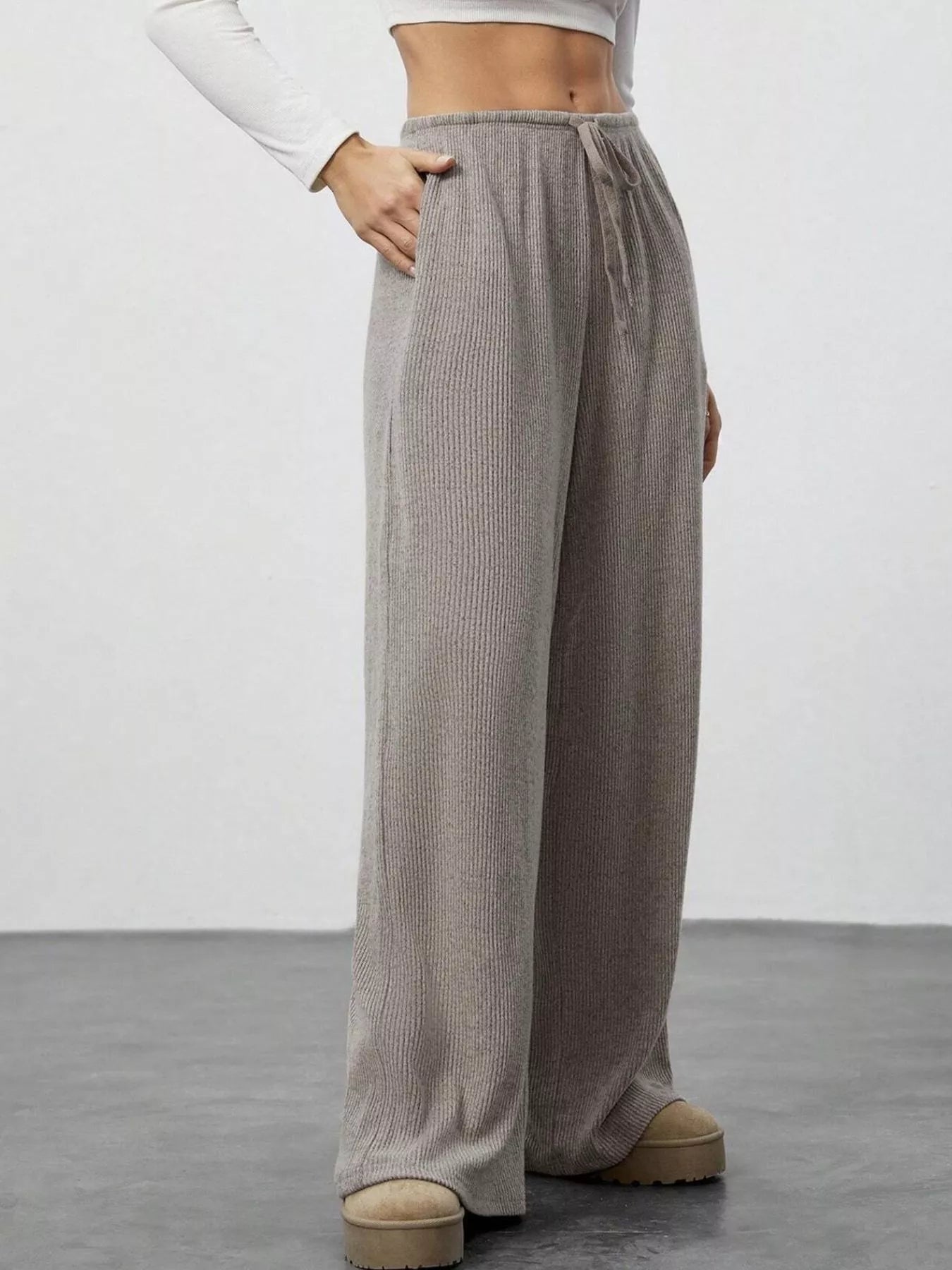 Relaxed Fit Drawstring Pants - PBNJ FASHIONS