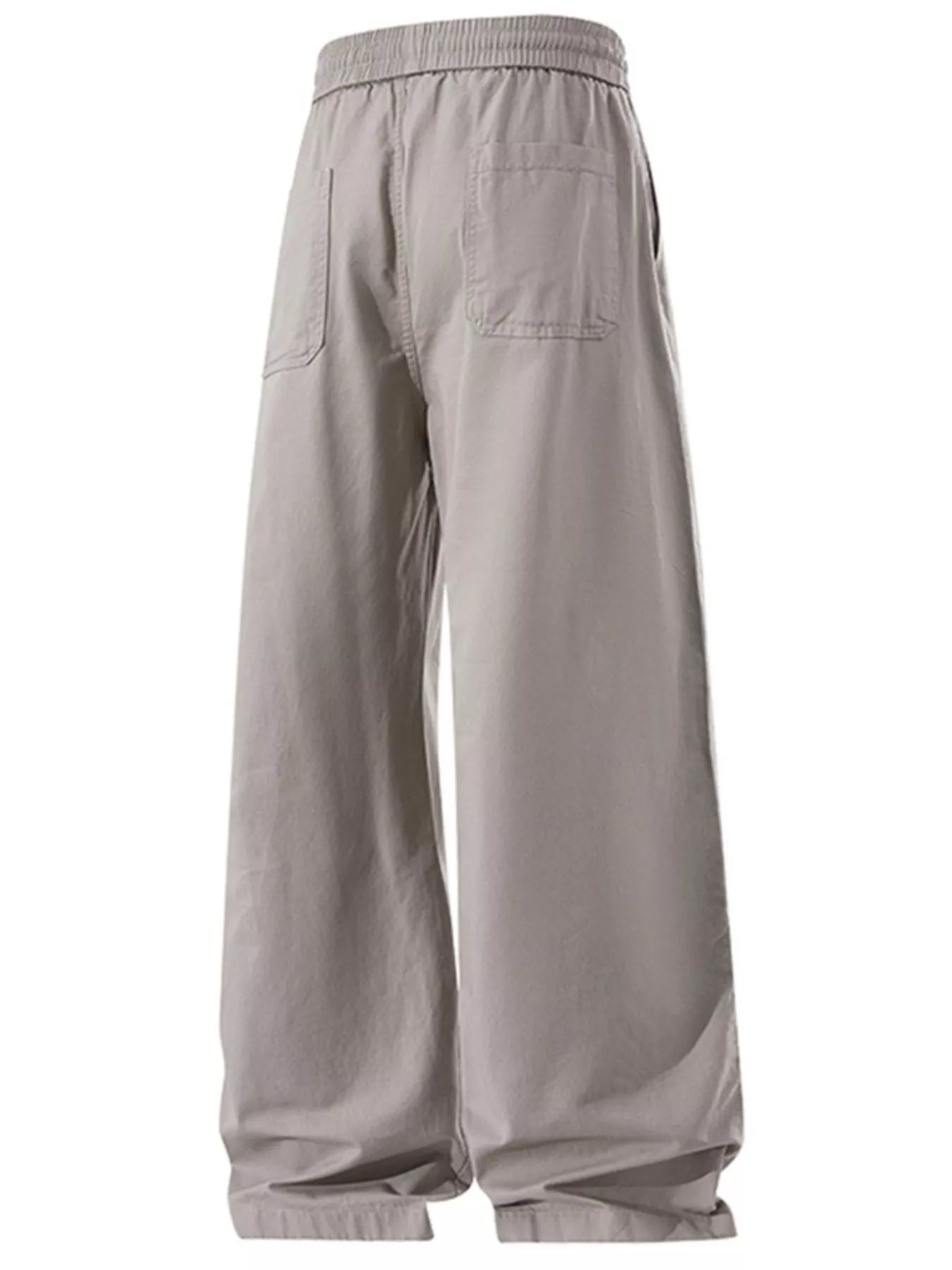 Men's Plus Size Drawstring Wide Leg Casual Pants - PBNJ FASHIONS