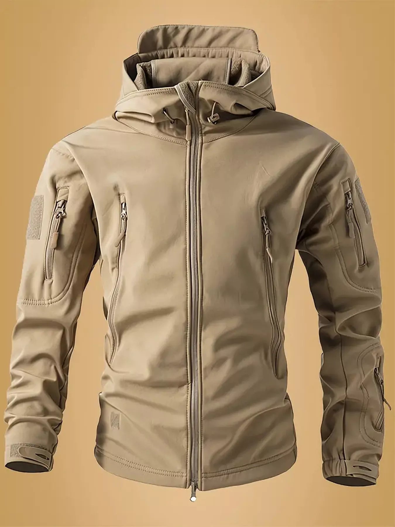 Men's Zip Up Long Sleeve Hooded Jacket - PBNJ FASHIONS
