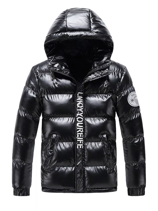 Men's Plus Size Padded Hooded Winter Coat - PBNJ FASHIONS