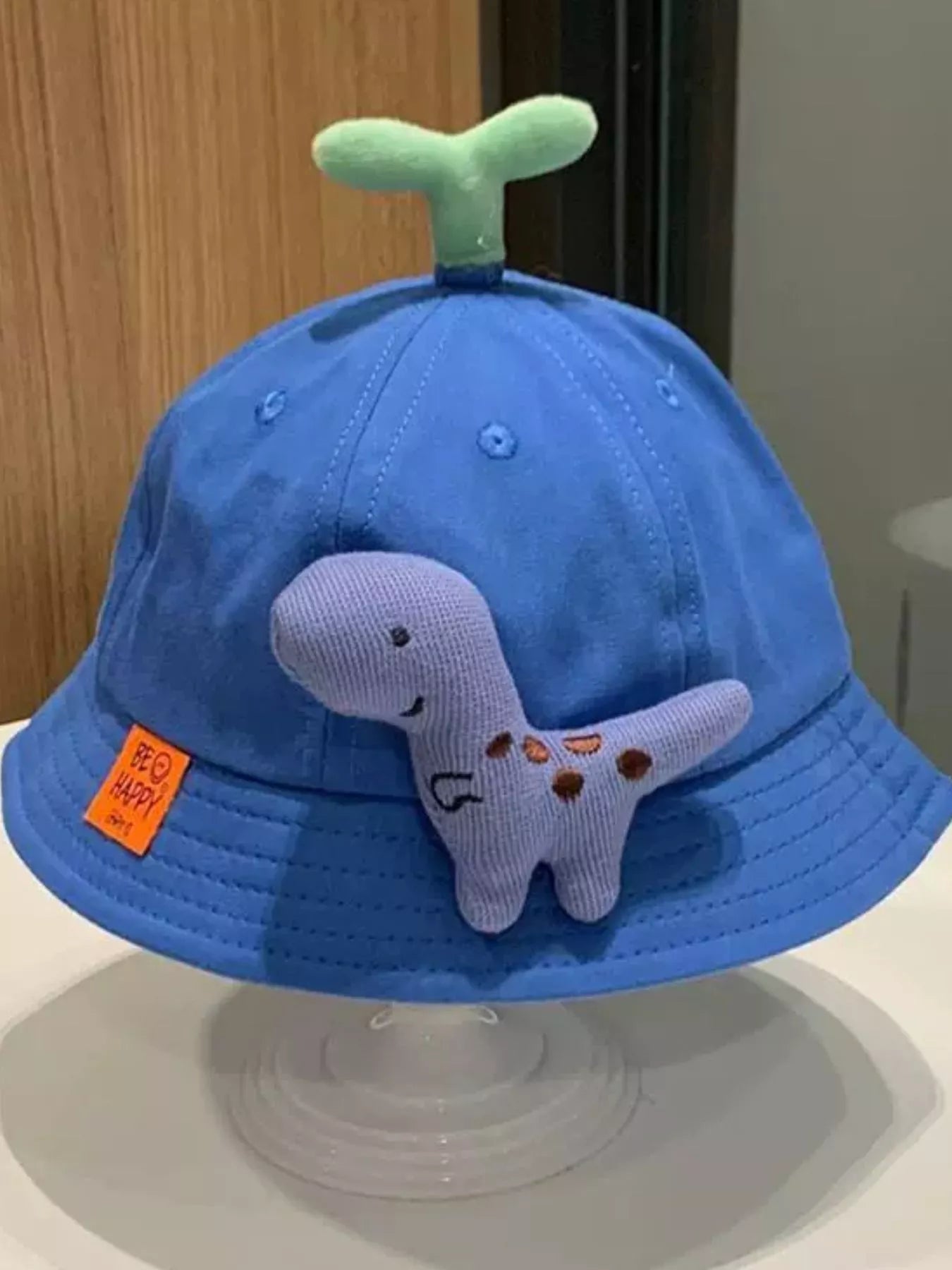 Children's Dinosaur & Sprout Decor Bucket Hat - PBNJ FASHIONS