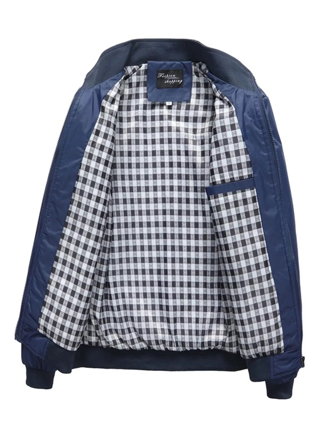 Men's Plus Size Casual Stand Collar Lightweight Jacket - PBNJ FASHIONS