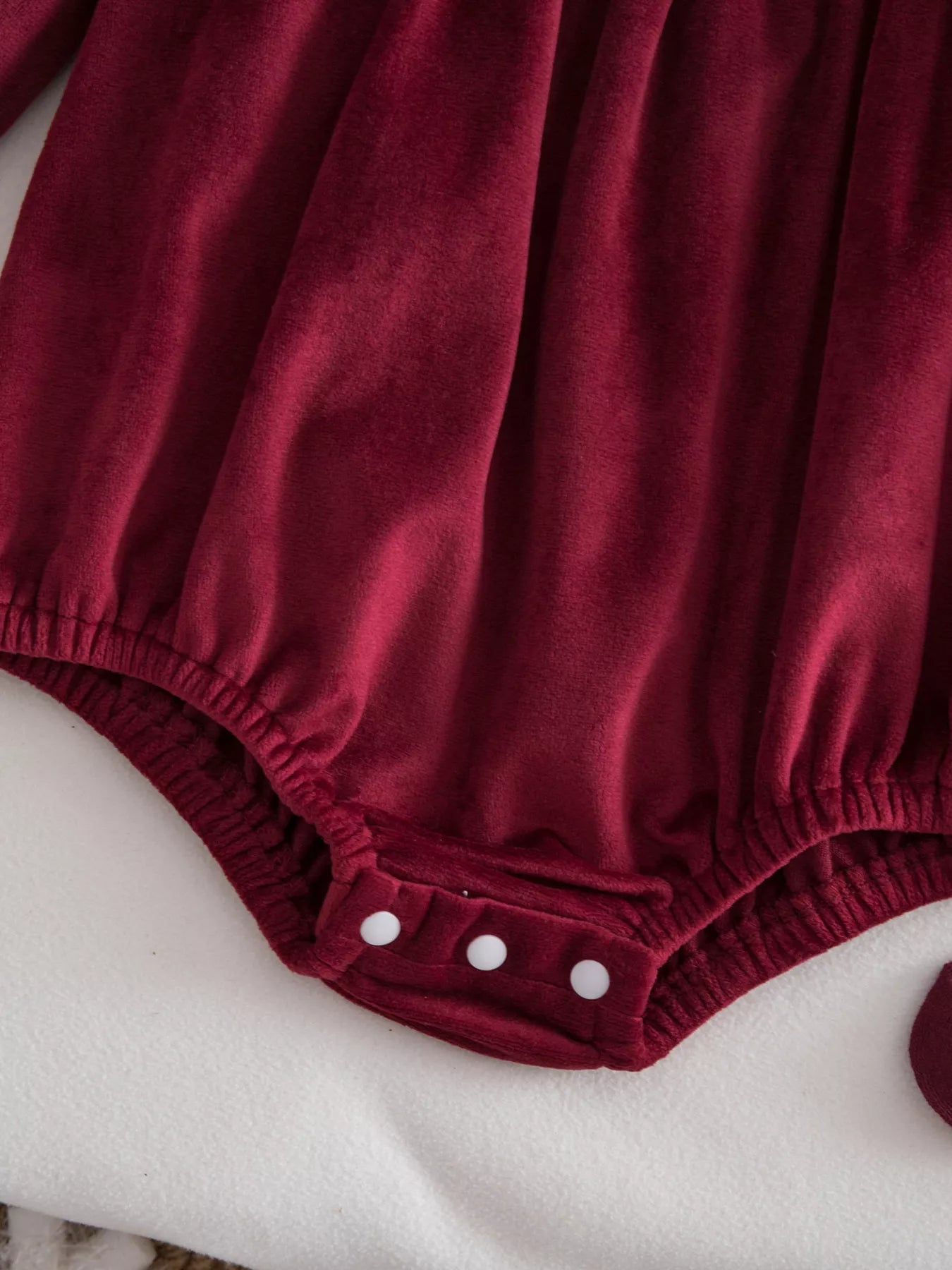 Children's Christmas Velvet Bodysuit and Socks Set - PBNJ FASHIONS