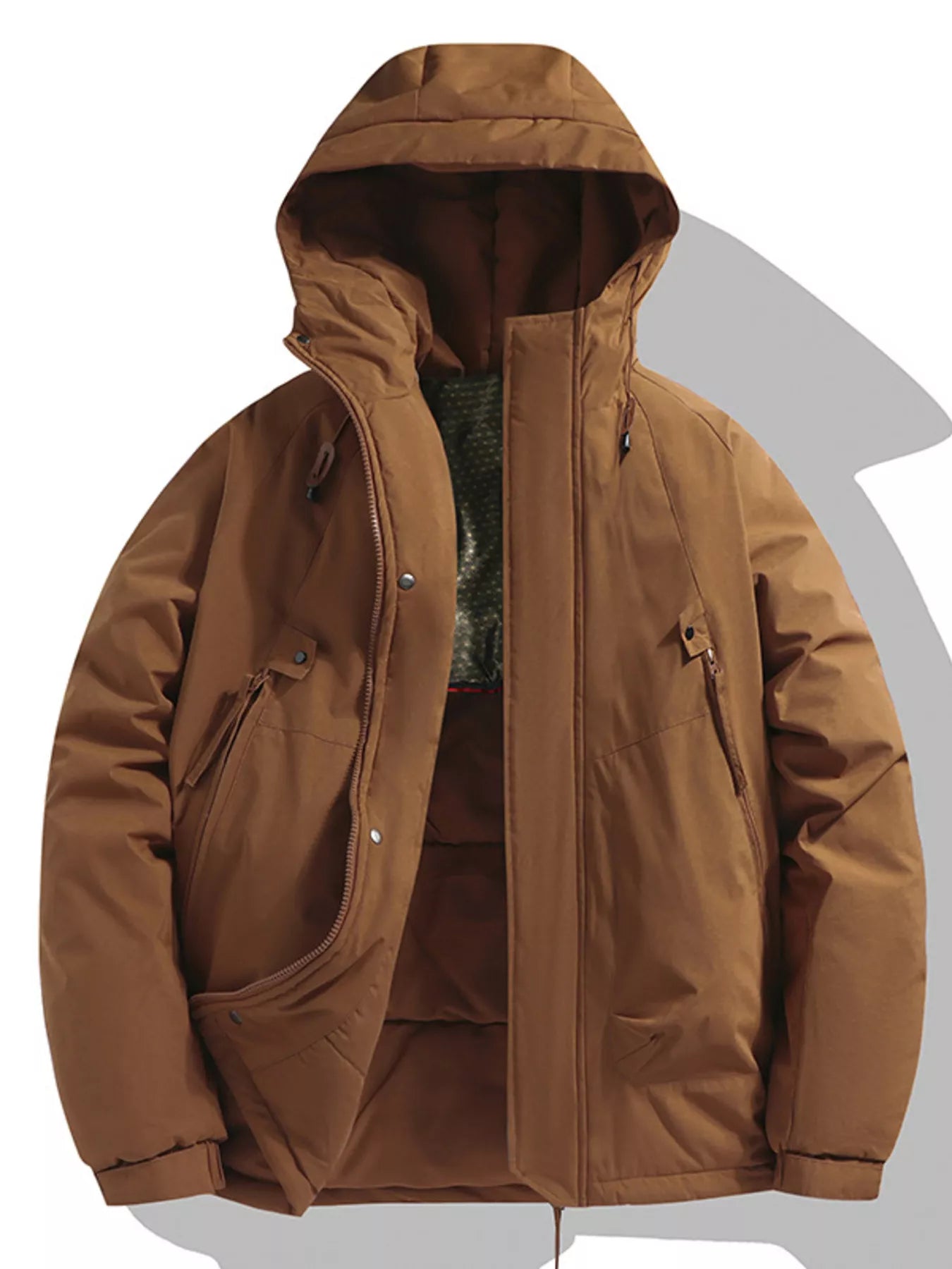 Men's Full Size Hooded Padded Winter Coat Plus Size - PBNJ FASHIONS