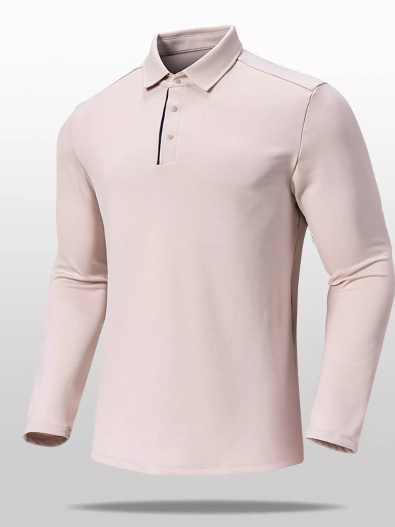 Men's Plus Size Long Sleeve Slim Fit Polo Shirt - PBNJ FASHIONS