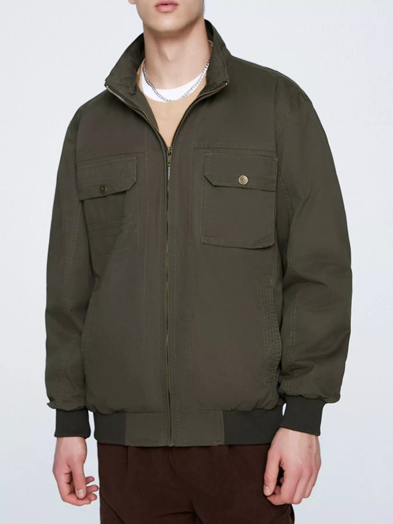 Men's Plus Size Casual Lightweight Zip - Up Jacket - PBNJ FASHIONS