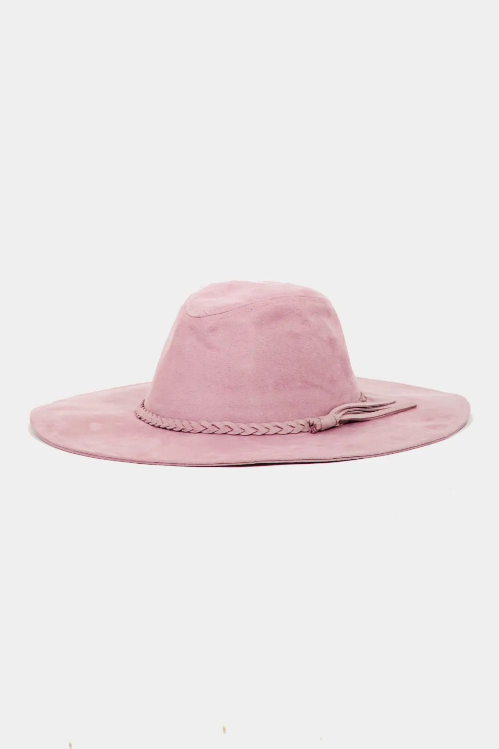 Fame Braided Faux Suede Hat - PBNJ FASHIONS