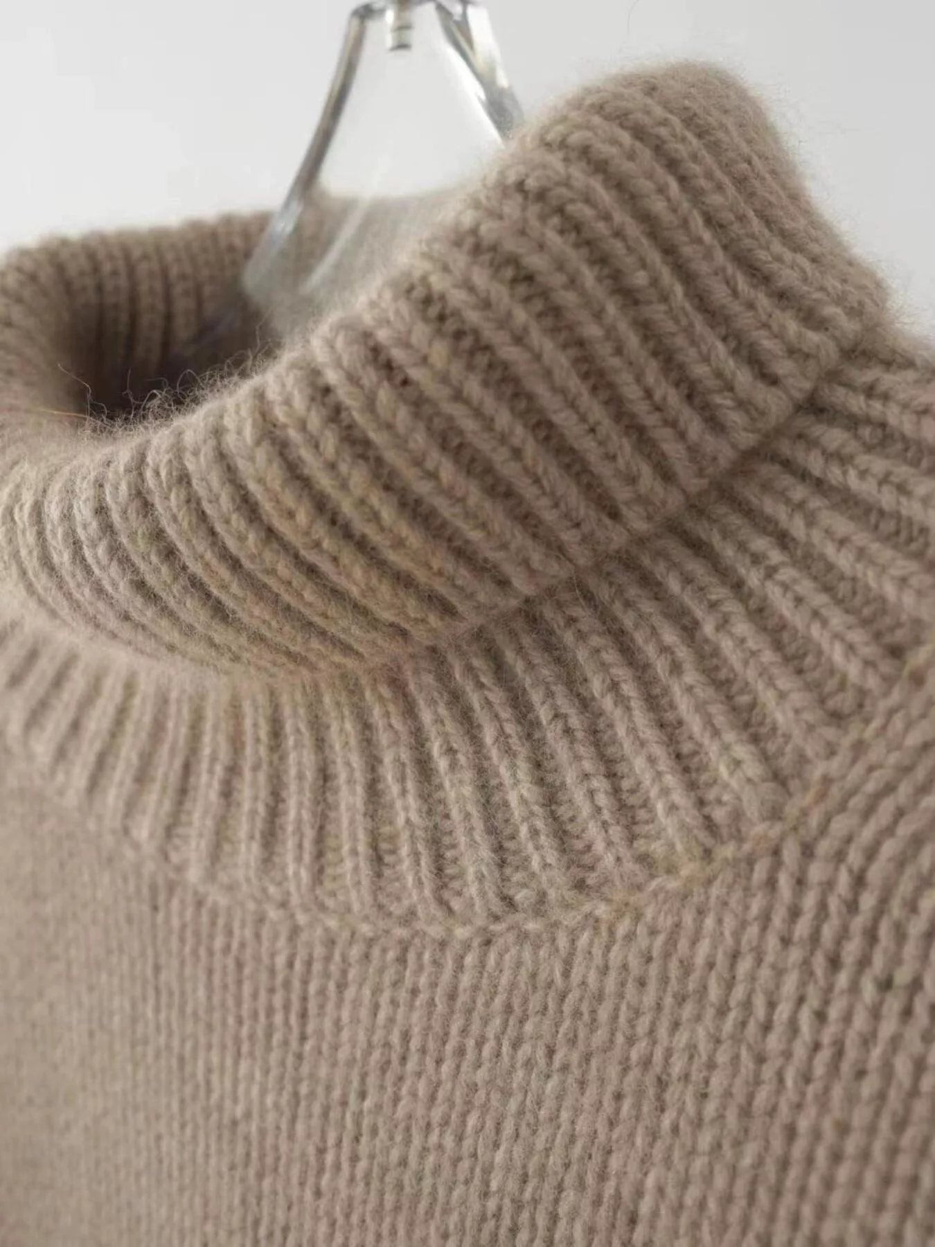 Turtleneck Dropped Shoulder Sweater - PBNJ FASHIONS