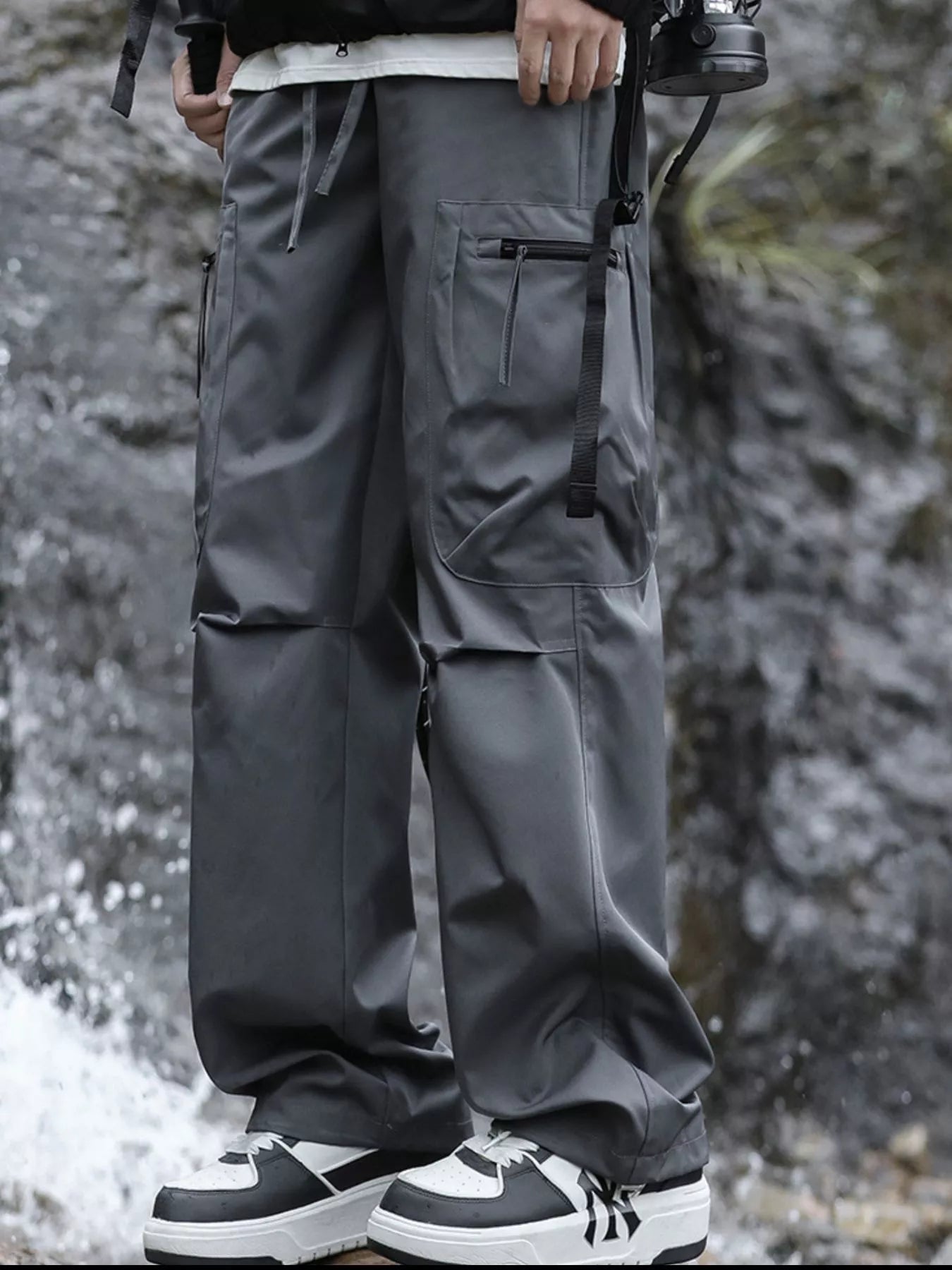 Men's Plus Size Loose Fit Multi - Pocket Cargo Pants - PBNJ FASHIONS