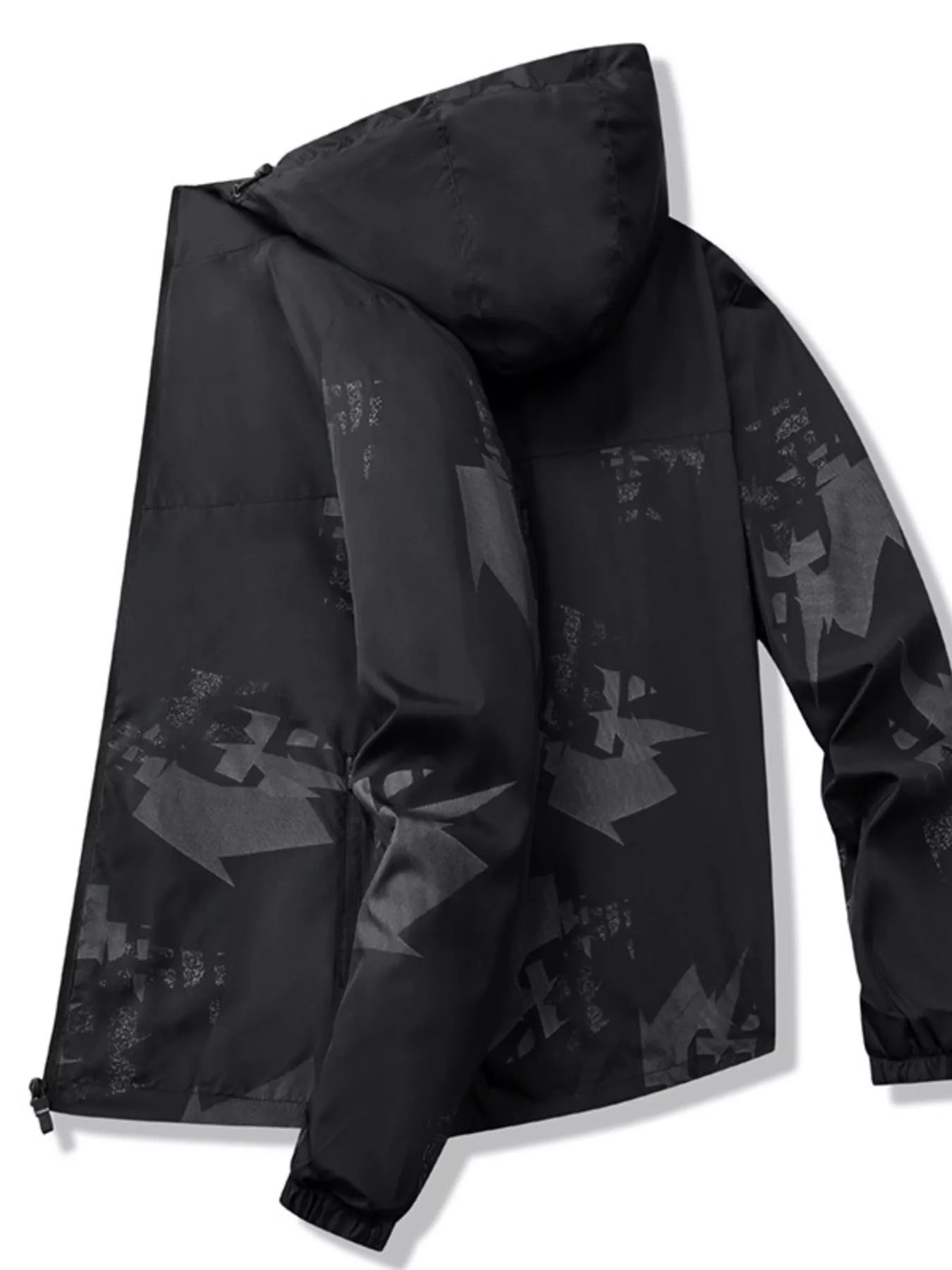 Men's Plus Size Lightweight Hooded Windbreaker Jacket - PBNJ FASHIONS