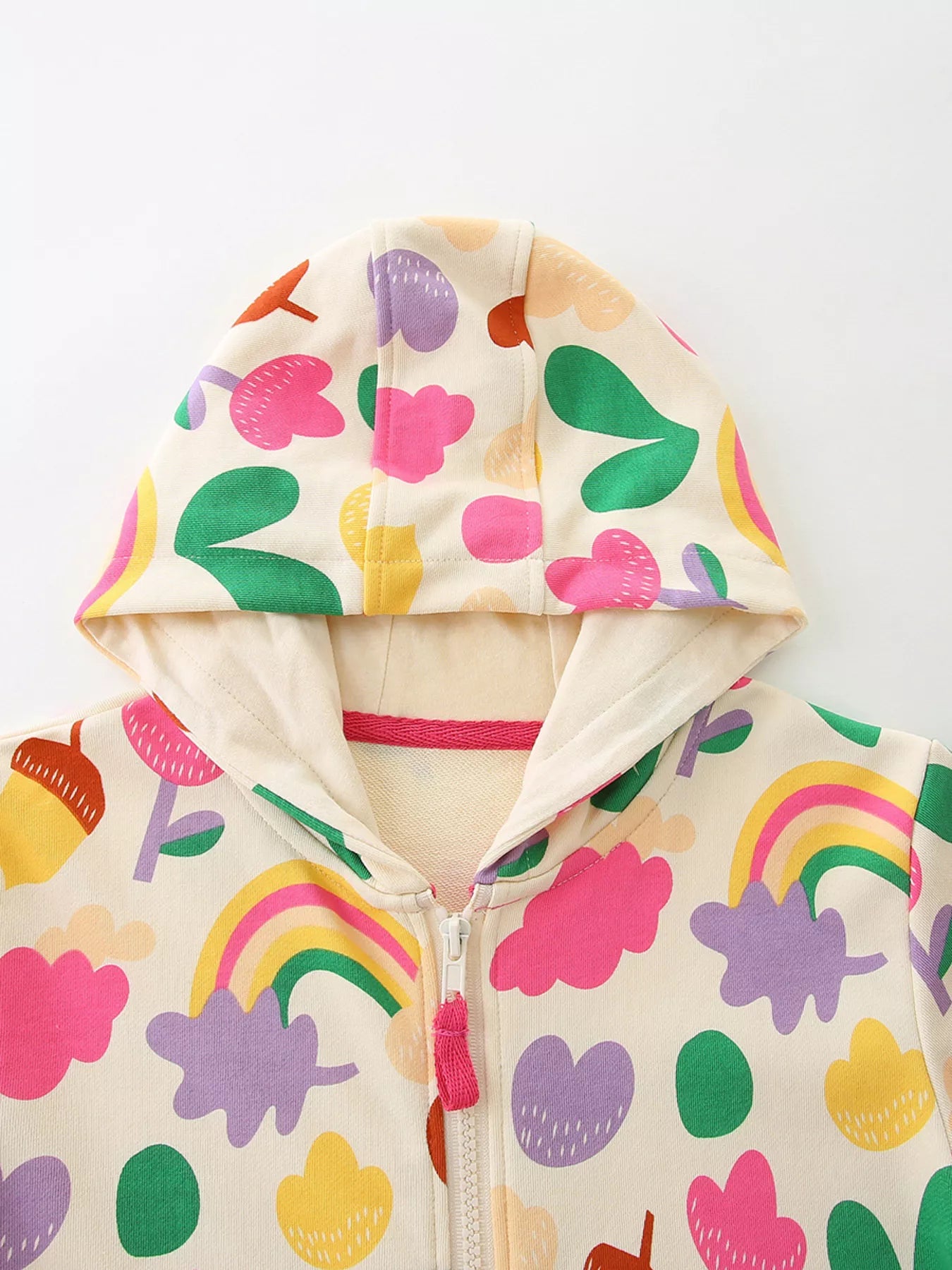 Children's Contrast Zip - Up Hoodie - PBNJ FASHIONS