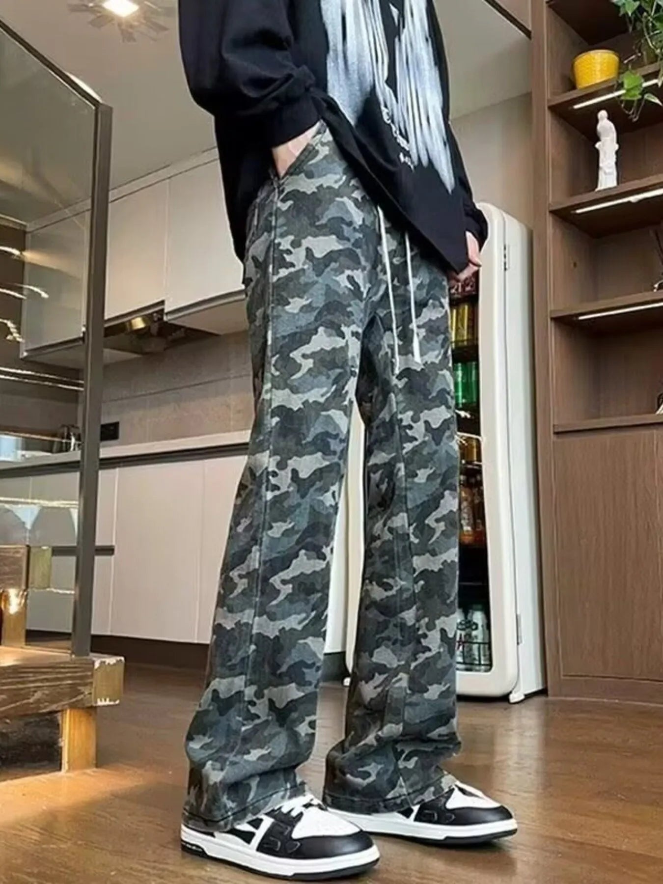 Men's Full Size Camo Print Relaxed Fit Jeans Plus Size - PBNJ FASHIONS