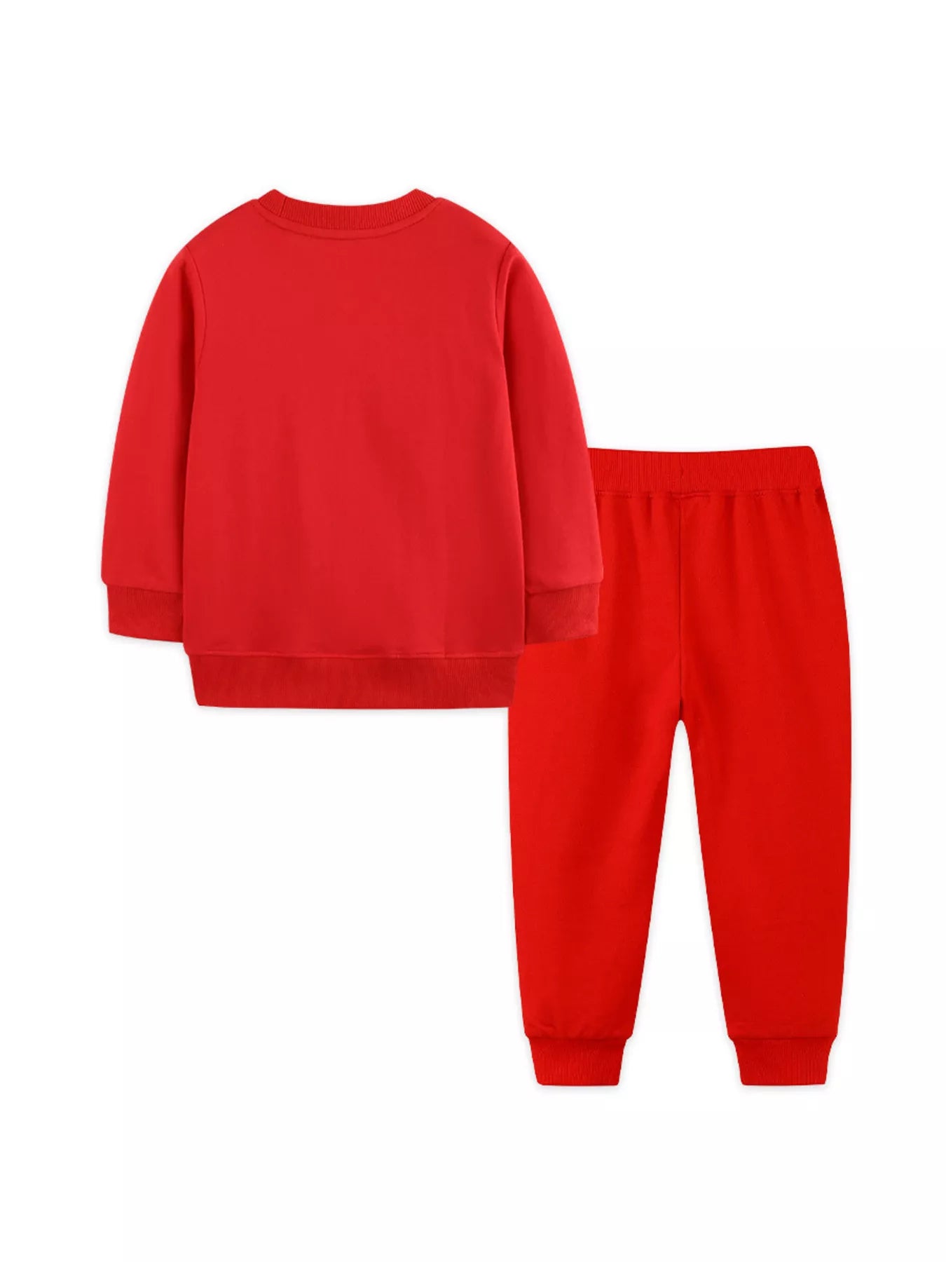 Children's Christmas Dog & Reindeer Round Neck Outfit Set - PBNJ FASHIONS