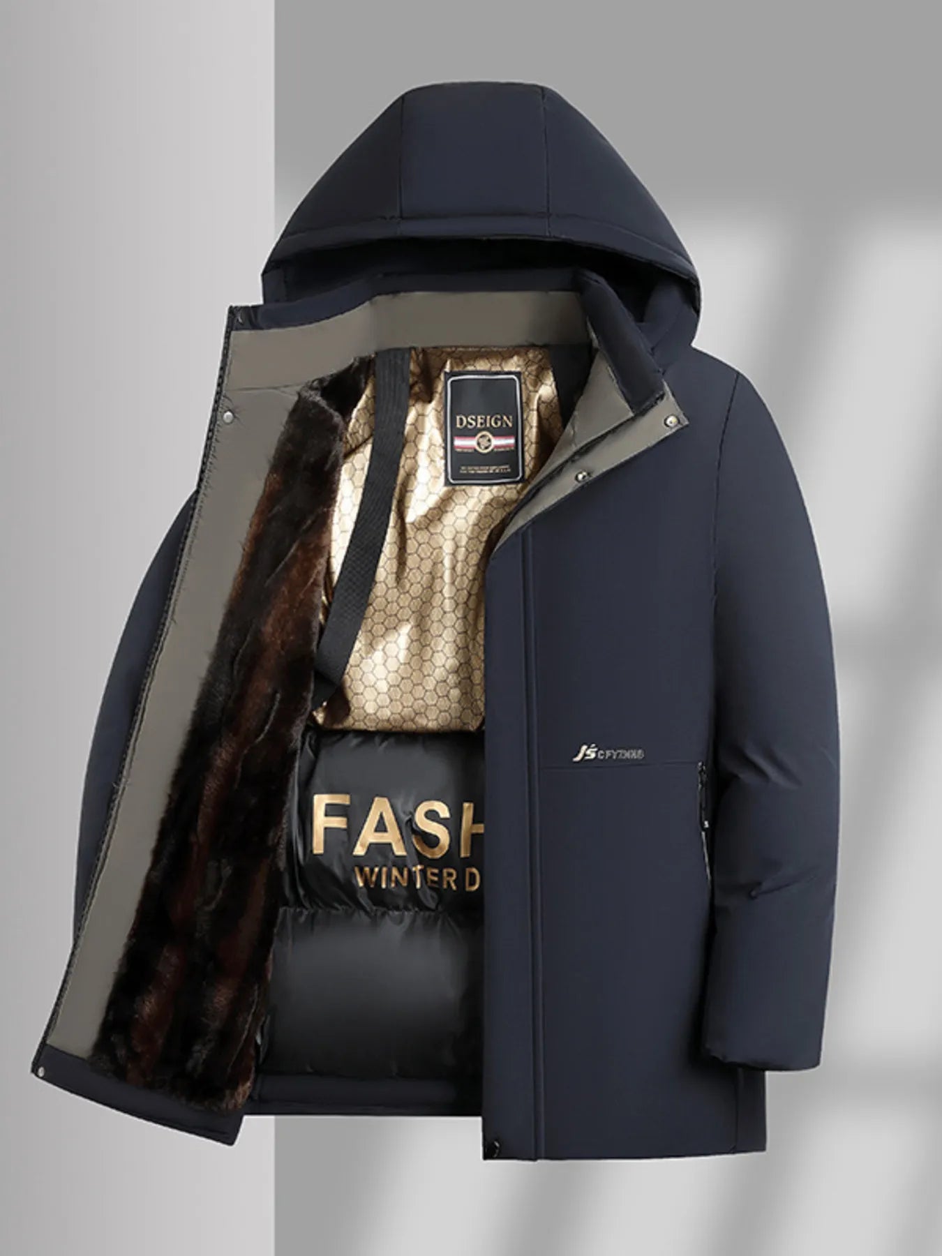 Men's Plus Size Thermal Lining Hooded Winter Coat - PBNJ FASHIONS