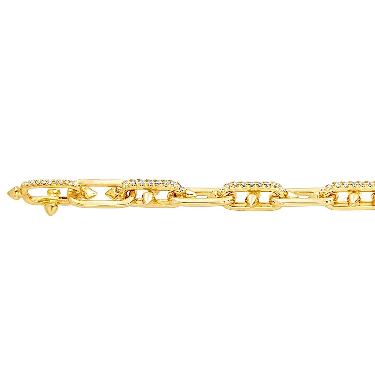 BG515G B.Tiff Gold Talon Chain Bracelet