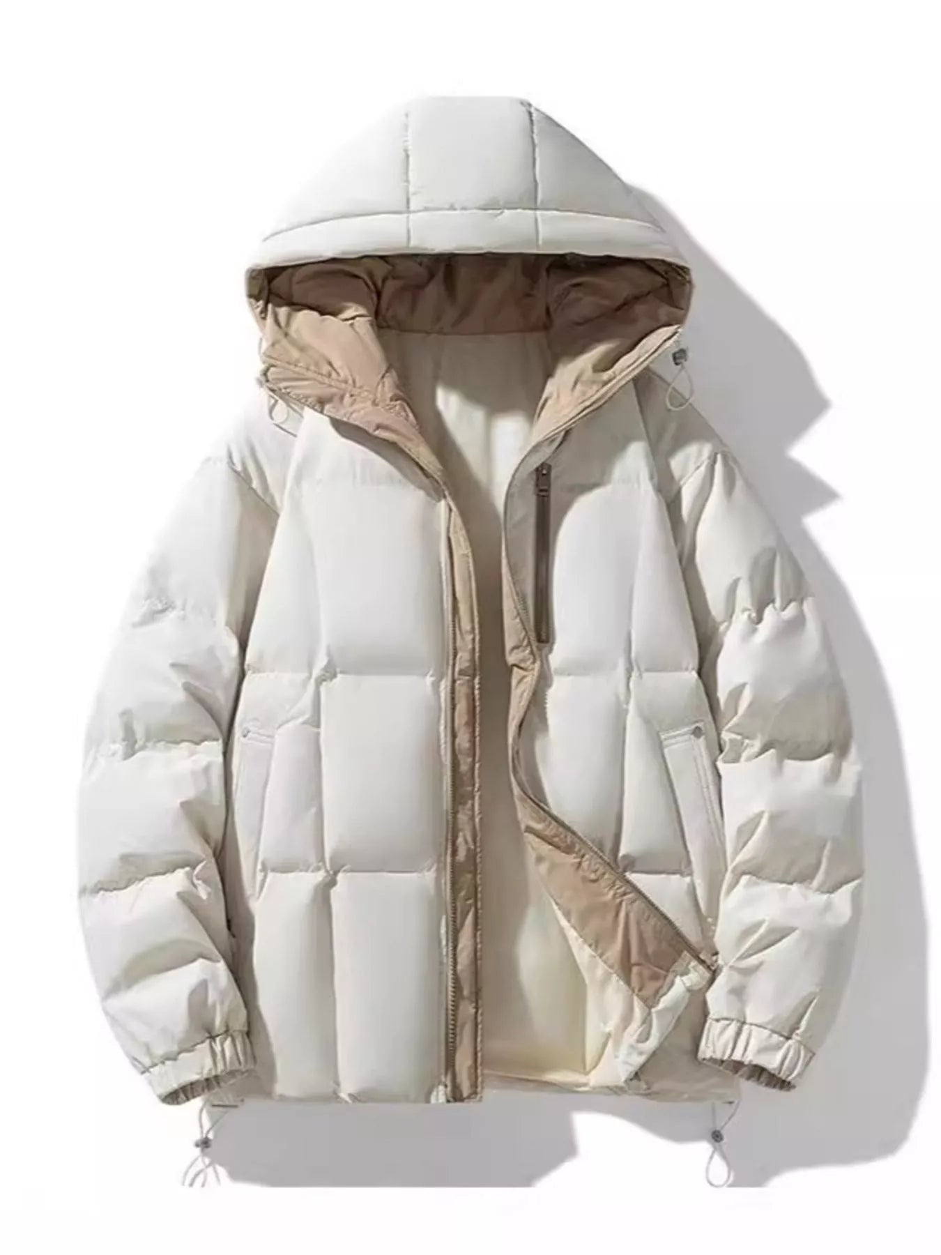 Men's Full Size Hooded Padded Winter Coat Plus Size - PBNJ FASHIONS