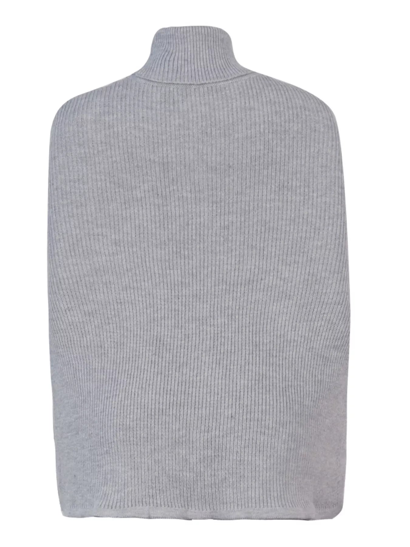 Chunky Cable Knit Turtleneck Poncho Cover Up - PBNJ FASHIONS