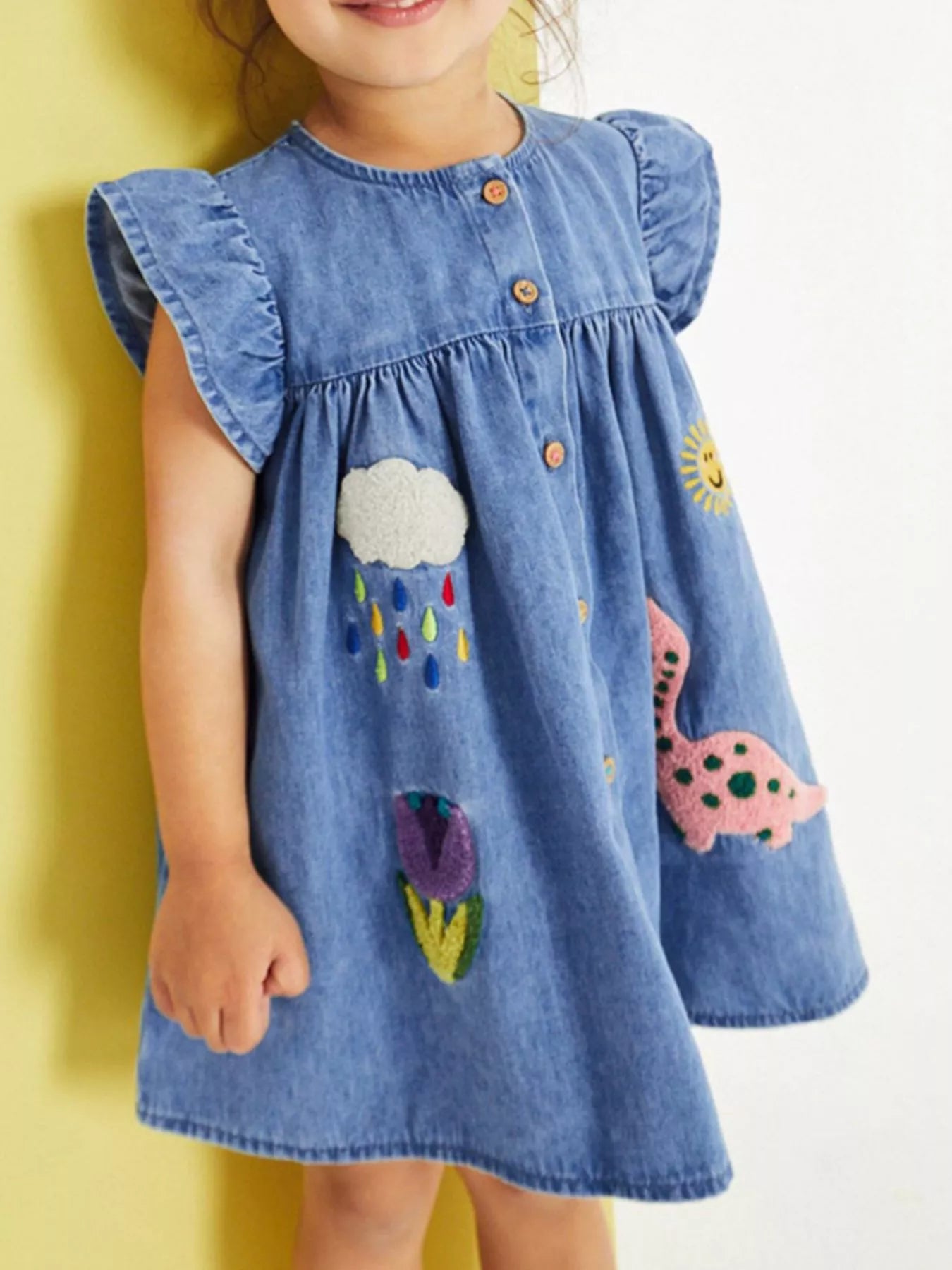 Children's Denim A - Line Dress - PBNJ FASHIONS