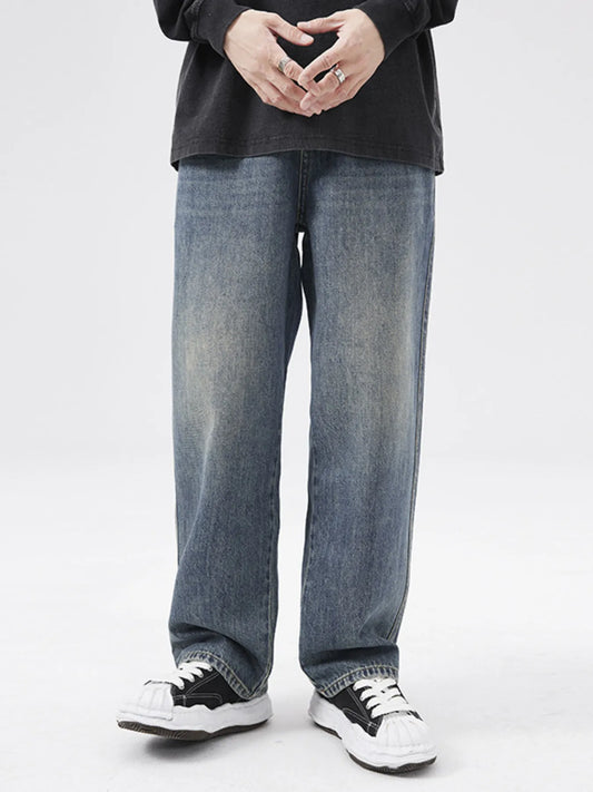Men's Full Size Wash Loose Fit Jeans Plus Size - PBNJ FASHIONS