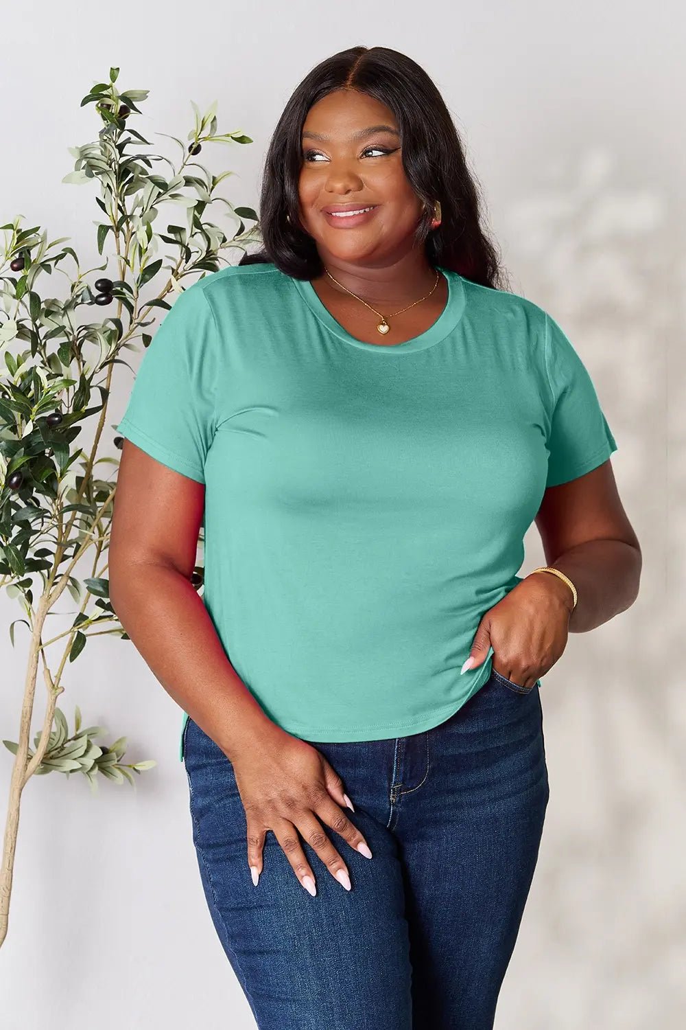 Basic Bae Full Size Round Neck Short Sleeve T-Shirt - PBNJ FASHIONS