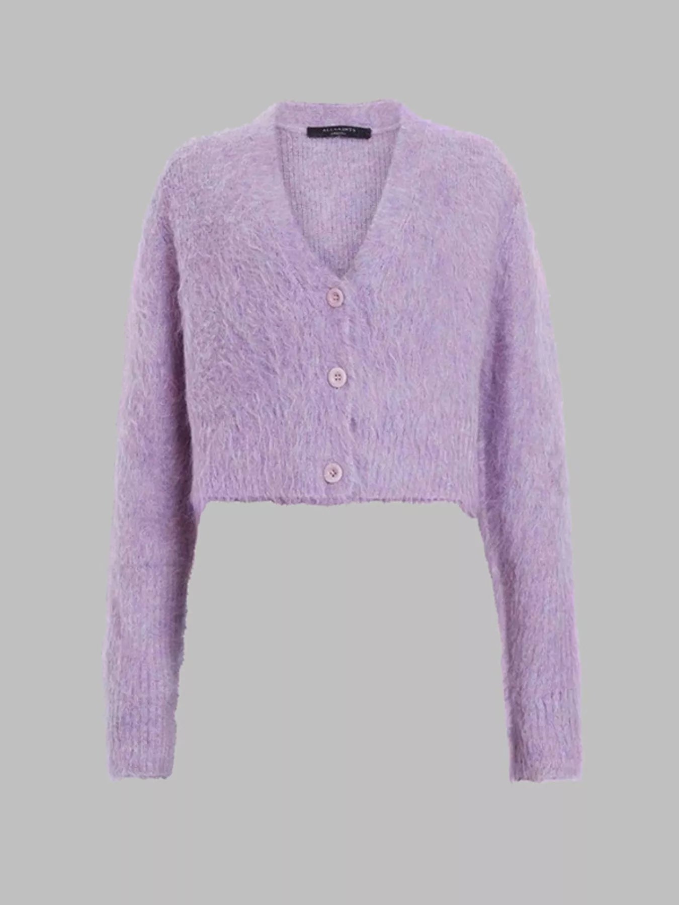 Fluffy Knit Cropped Cardigan - PBNJ FASHIONS