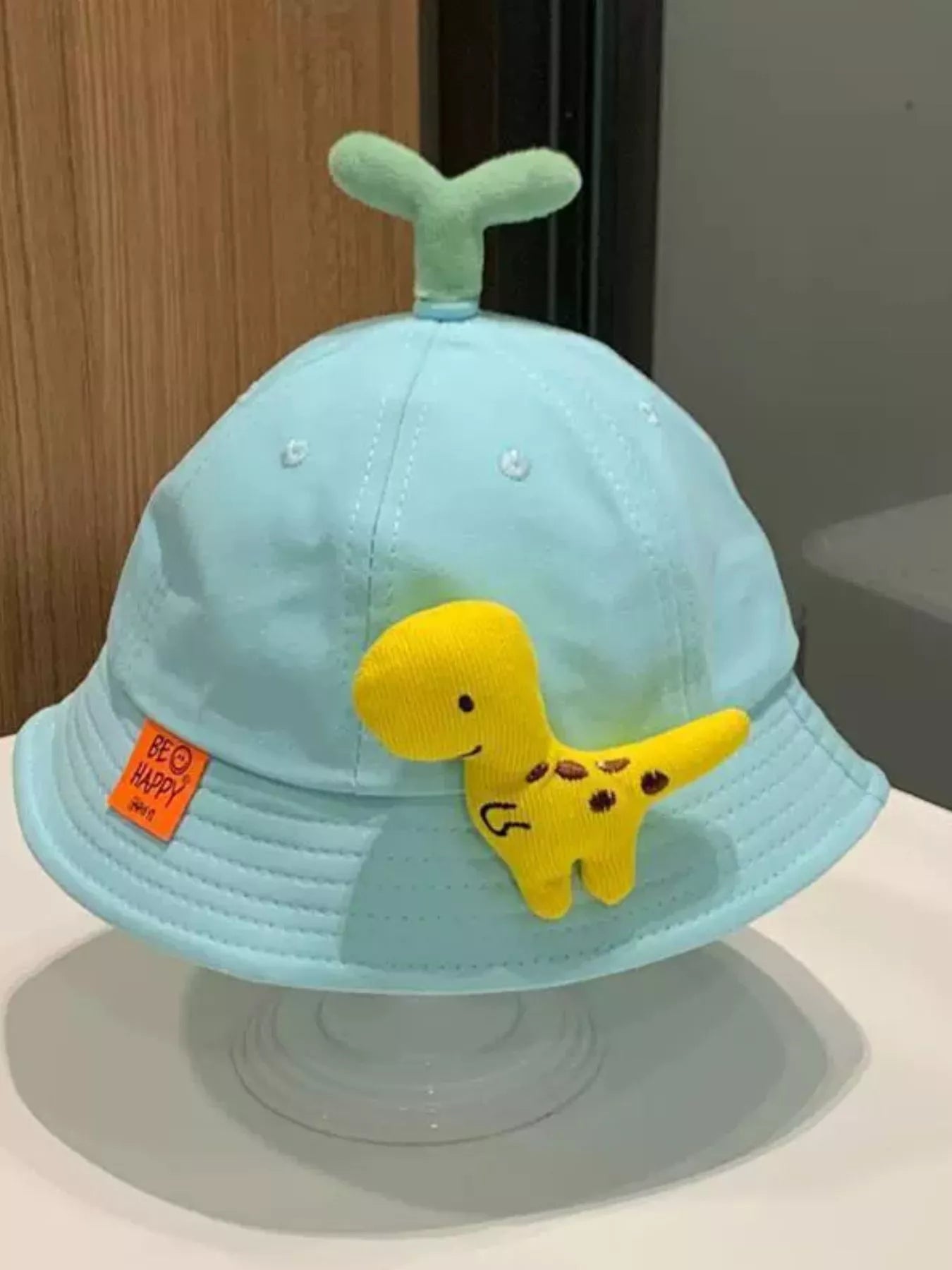 Children's Dinosaur & Sprout Decor Bucket Hat - PBNJ FASHIONS
