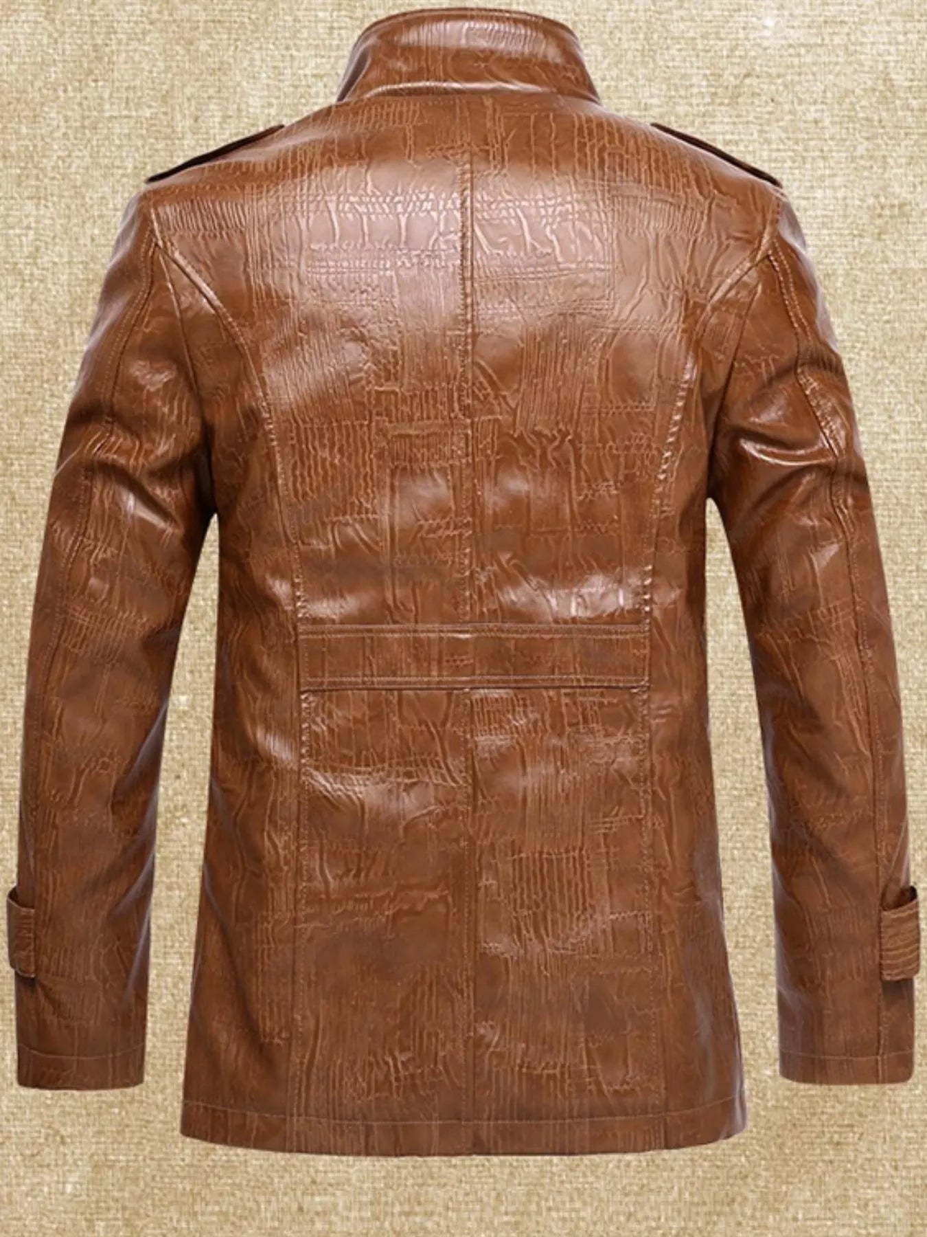 Men's Plus Size Button Up Fleece Lined Coat - PBNJ FASHIONS