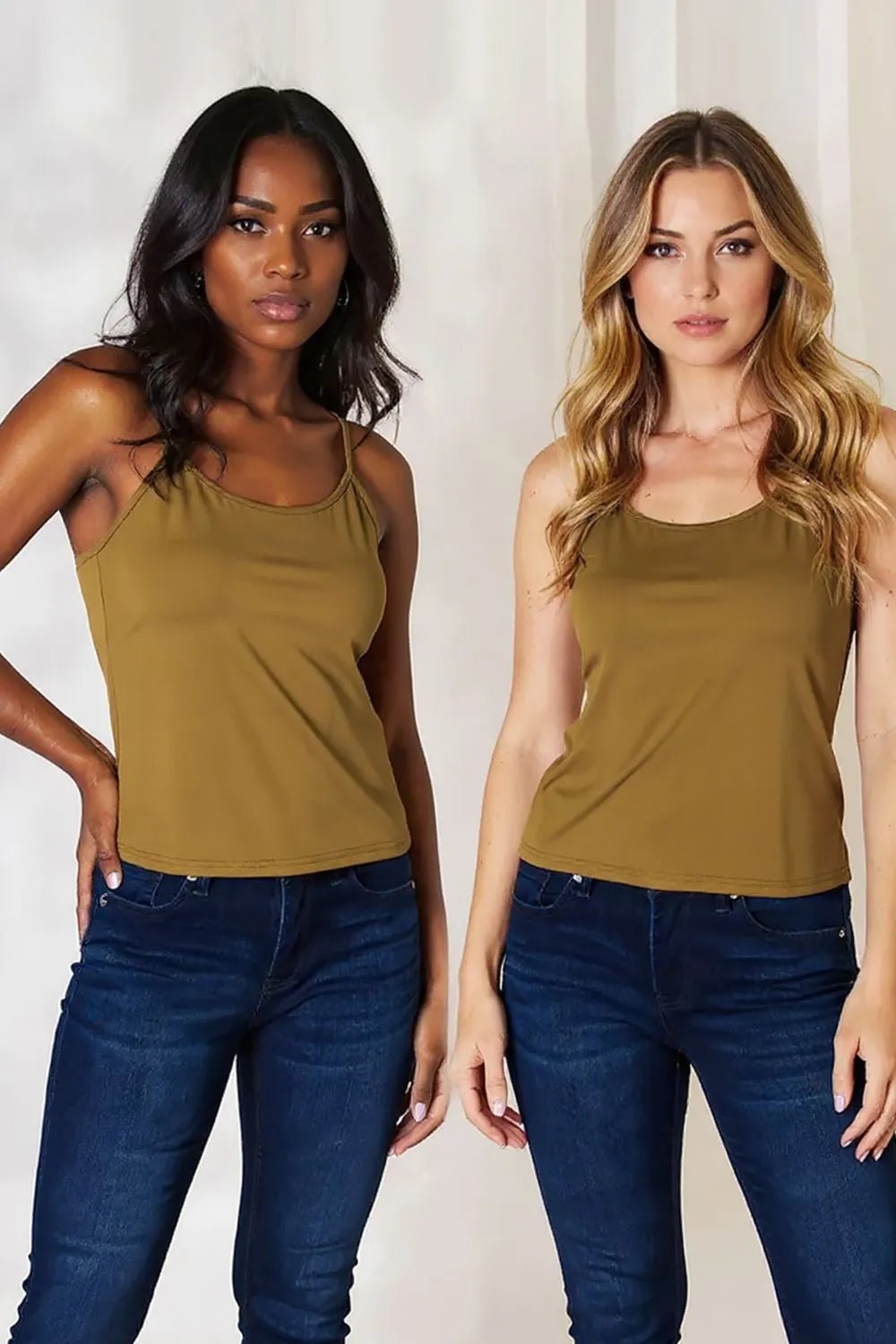 Basic Bae Full Size Round Neck Slim Cami Plus Size - PBNJ FASHIONS