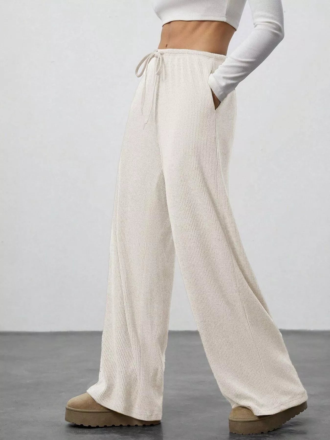 Relaxed Fit Drawstring Pants - PBNJ FASHIONS