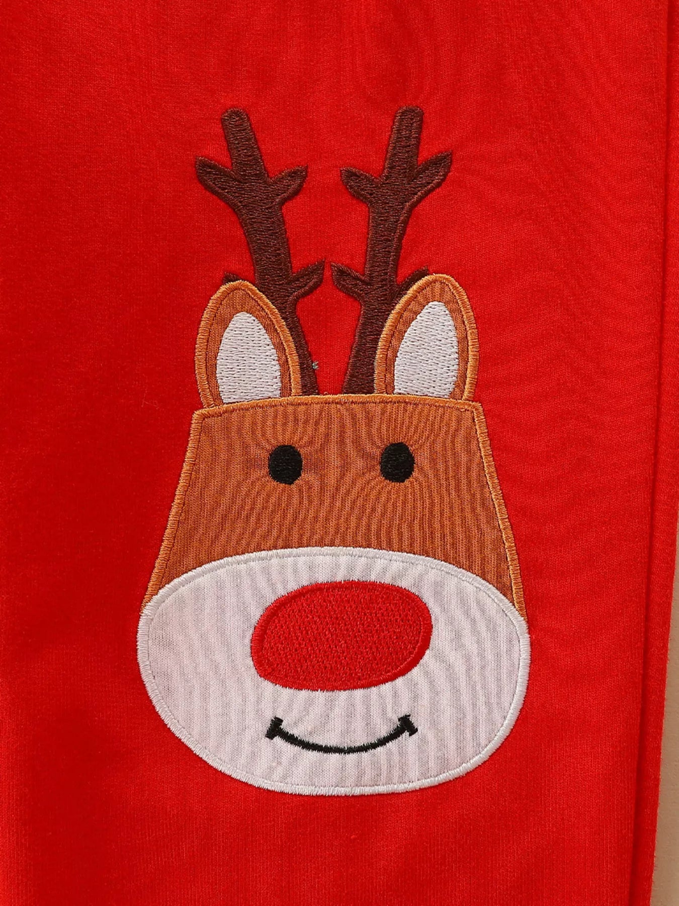 Children's Christmas Dog & Reindeer Round Neck Outfit Set - PBNJ FASHIONS