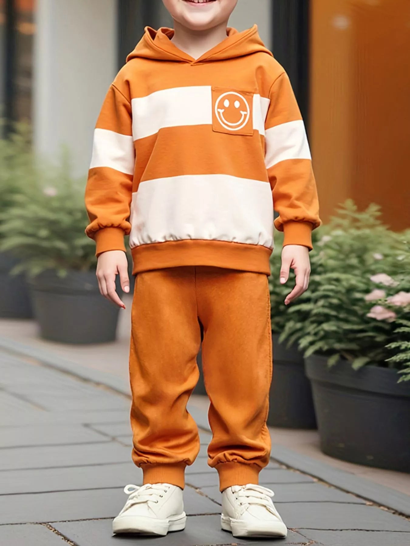 Children's Color Block Hoodie & Pants Set - PBNJ FASHIONS