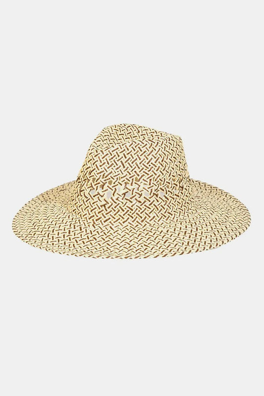 Fame Cutout Woven Straw Hat - PBNJ FASHIONS