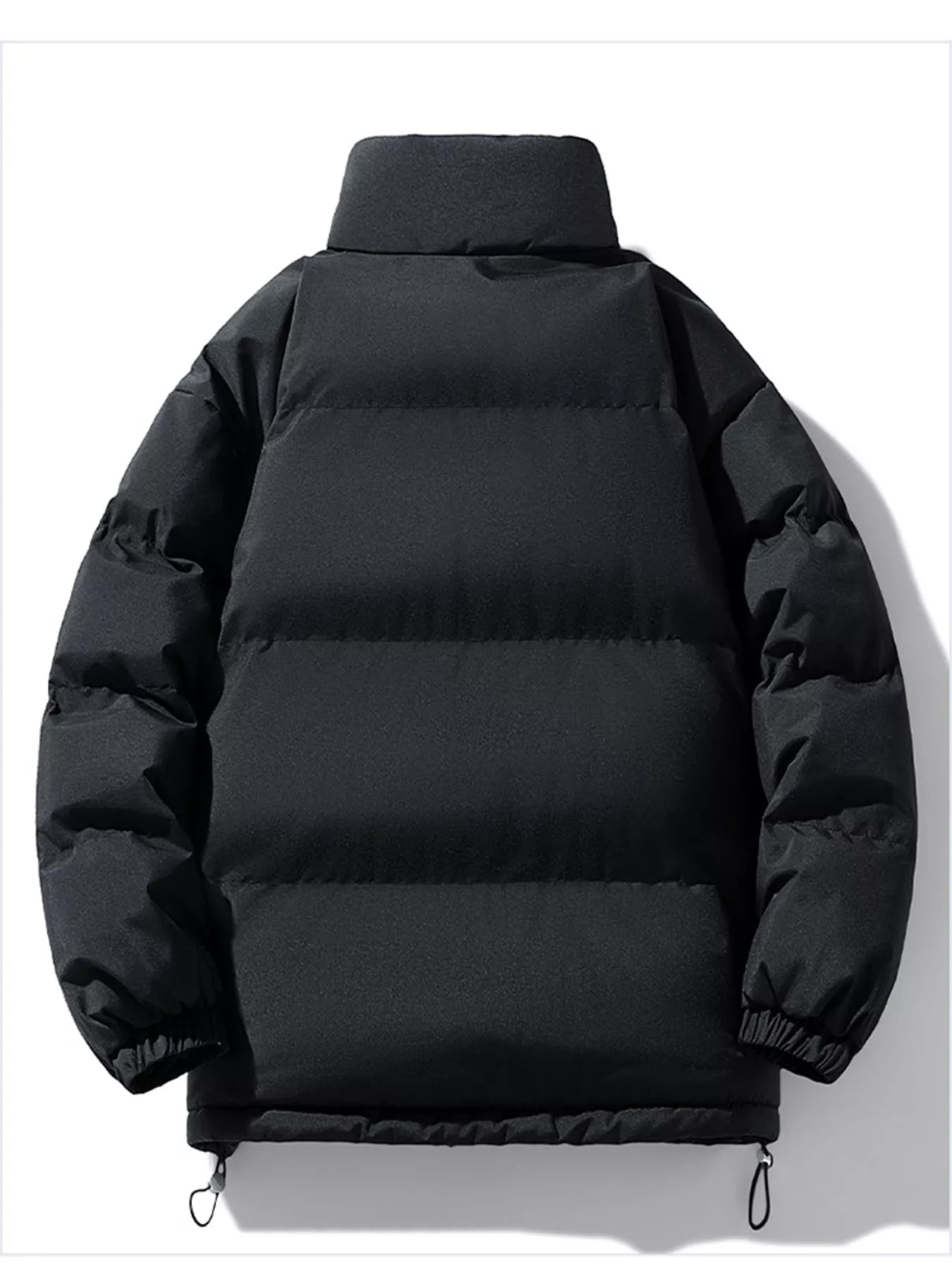 Men's Full Size Padded Stand Collar Winter Coat Plus Size - PBNJ FASHIONS