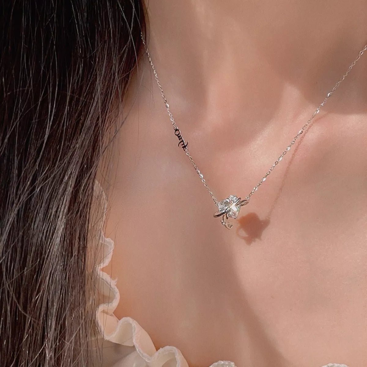 925 Sterling Silver Zircon Heart Necklace - PBNJ FASHIONS
