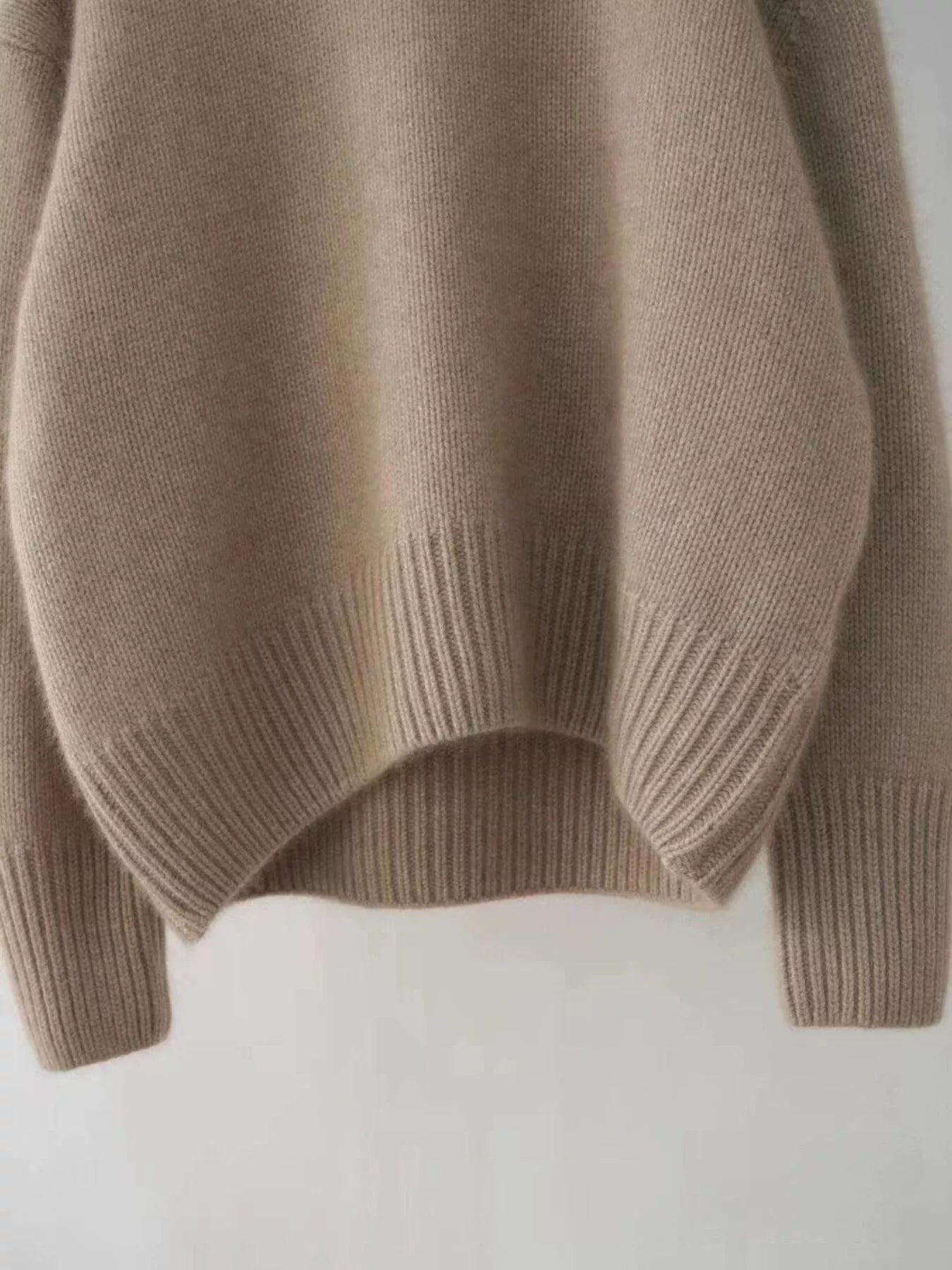 Turtleneck Dropped Shoulder Sweater - PBNJ FASHIONS