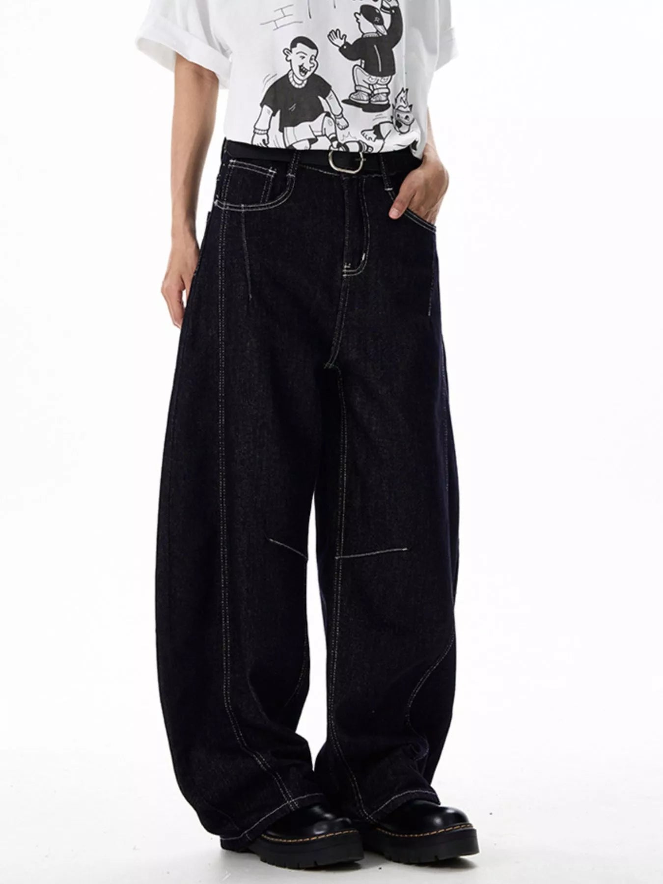 Men's Wide Leg Jeans - PBNJ FASHIONS