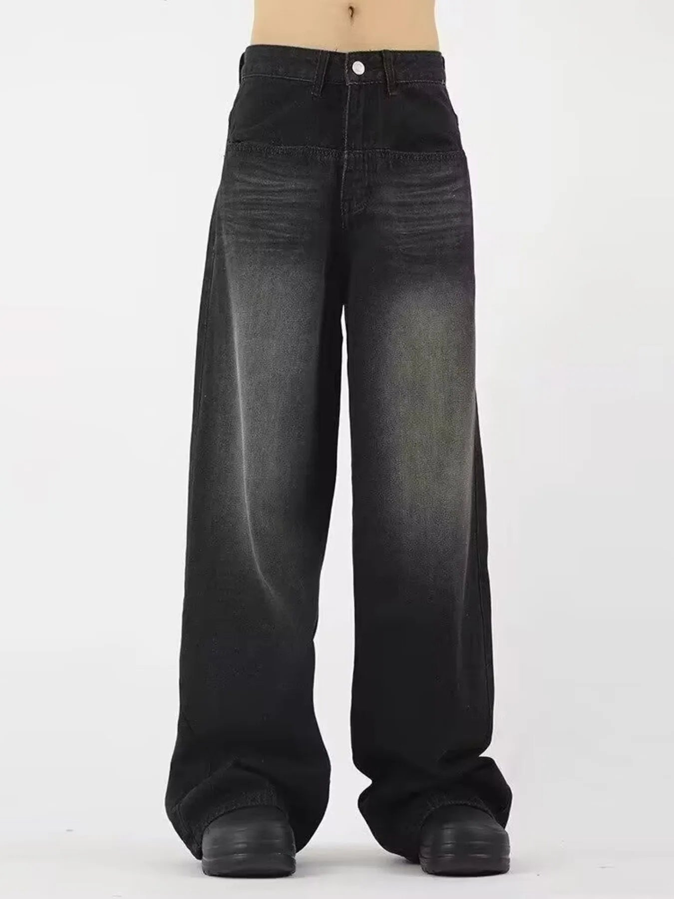 Men's Full Size Wide Leg Gradient Wash Jeans Plus Size - PBNJ FASHIONS