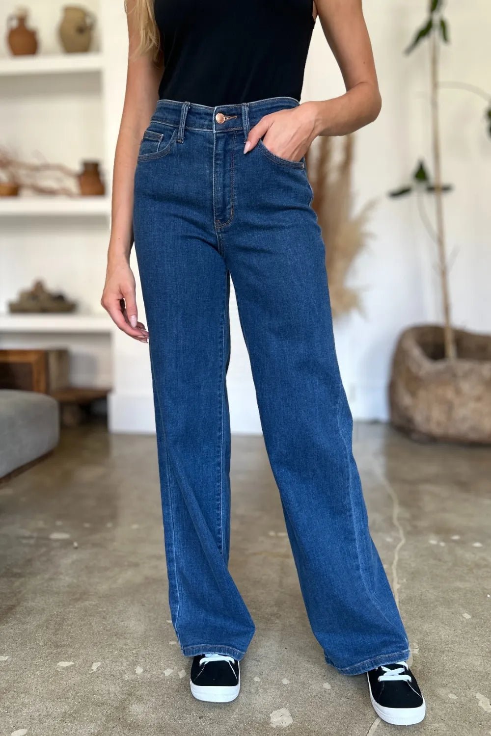 Judy Blue Full Size High Rise Straight Jeans - PBNJ FASHIONS