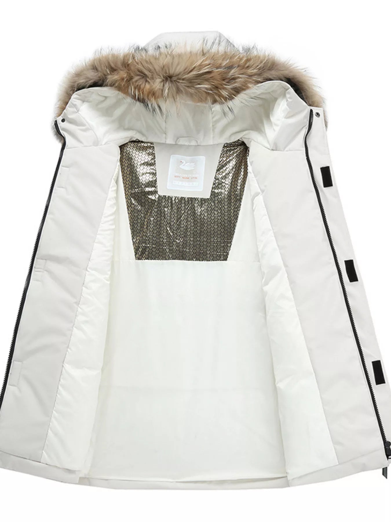 Men's Full Size Fur Hooded Winter Parka Coat Plus Size - PBNJ FASHIONS