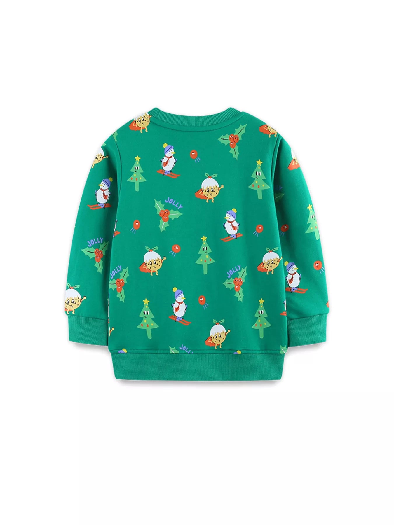 Children's Christmas Print Round Neck Sweatshirt - PBNJ FASHIONS
