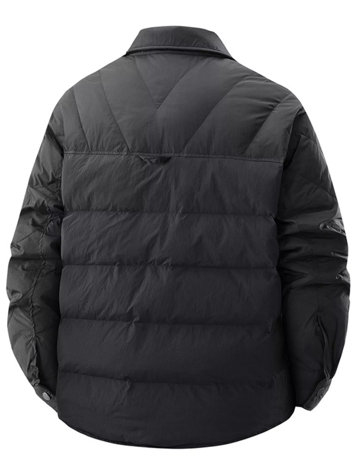 Men's Plus Size Quilted Padded Snap Down Jacket - PBNJ FASHIONS