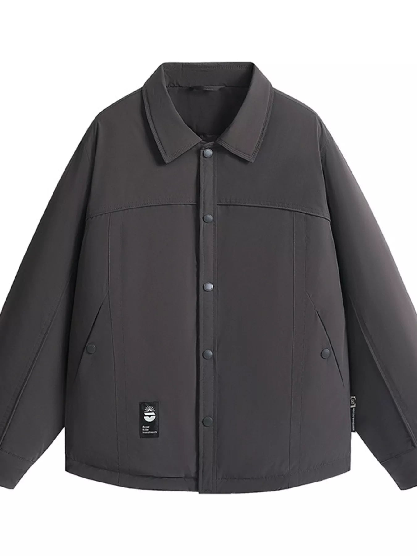 Men's Plus Size Casual Snap - Down Lightweight Jacket - PBNJ FASHIONS