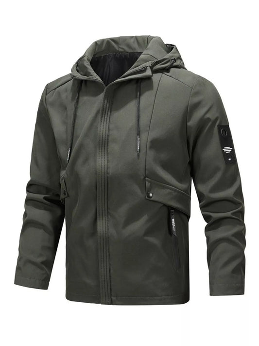 Men's Plus Size Casual Hooded Windproof Jacket - PBNJ FASHIONS