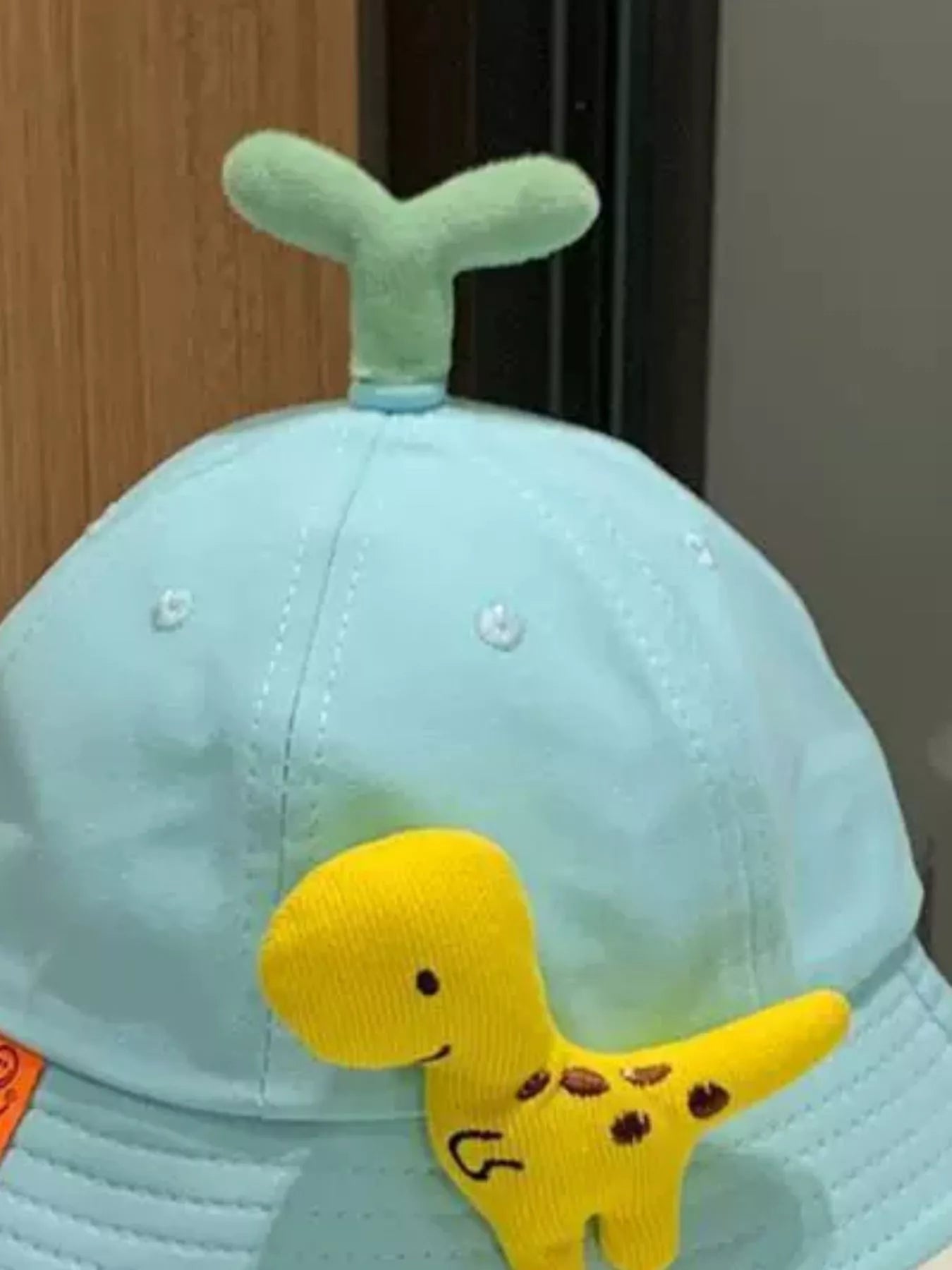Children's Dinosaur & Sprout Decor Bucket Hat - PBNJ FASHIONS