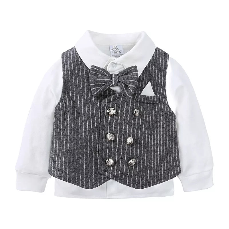 Children's Striped Vest and Pants Suit Set - PBNJ FASHIONS