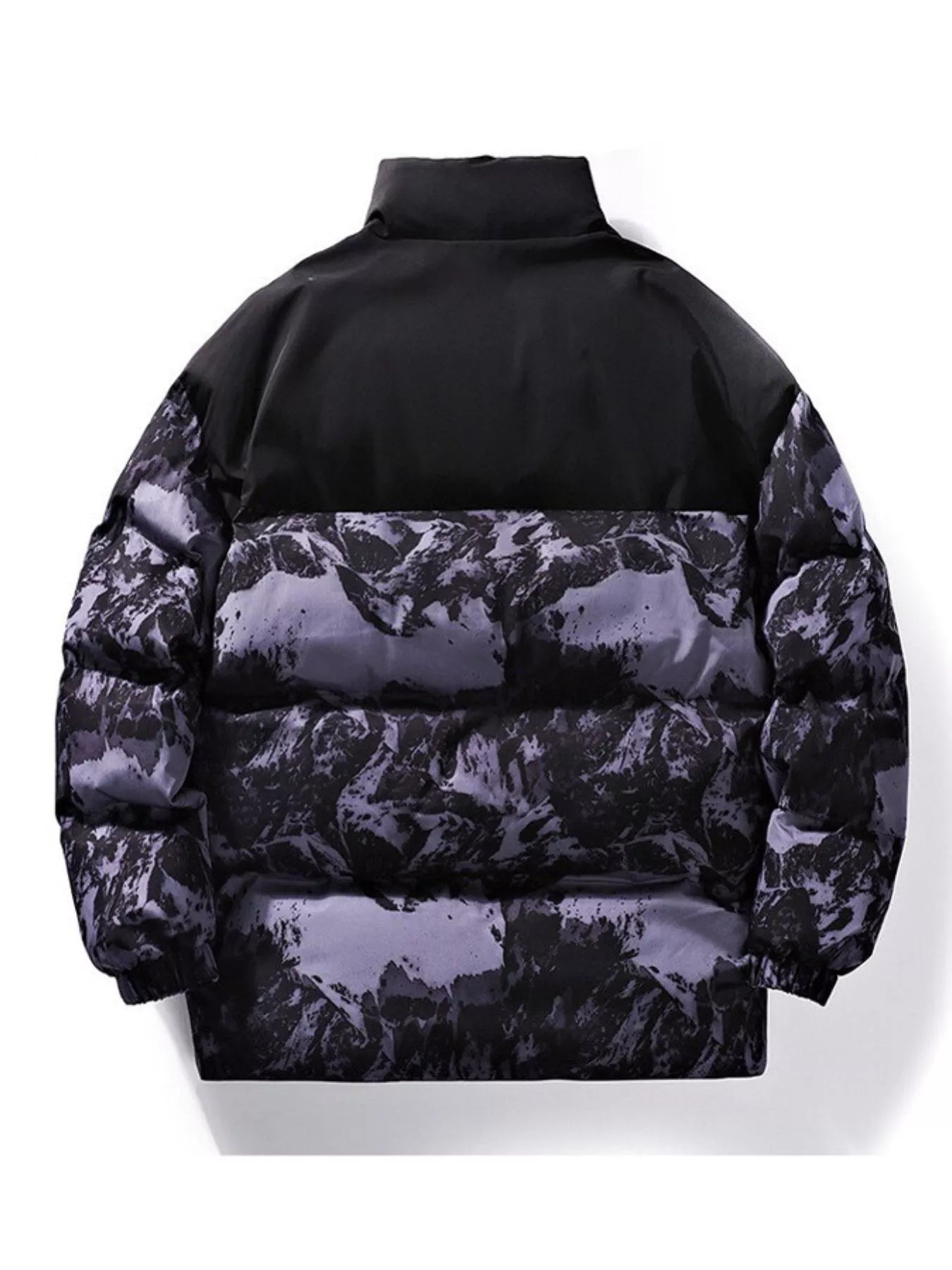 Men's Full Size Printed Padded Winter Coat Plus Size - PBNJ FASHIONS